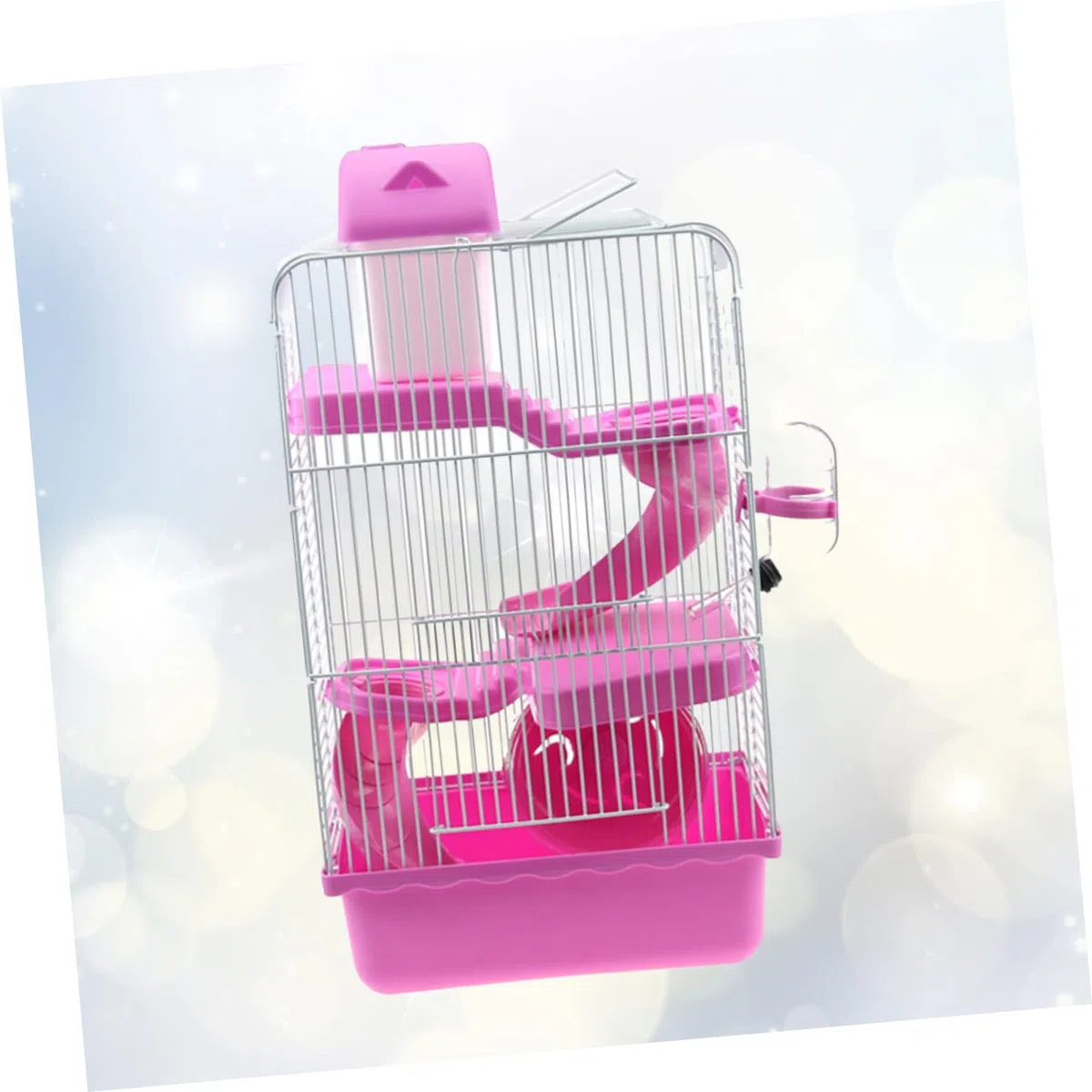 VANZACK Jaula para Animales Pequeños Jaula para Hámster para Cobayas para Hámster para Hámster para Mascotas Pequeñas Rosa para Mascotas