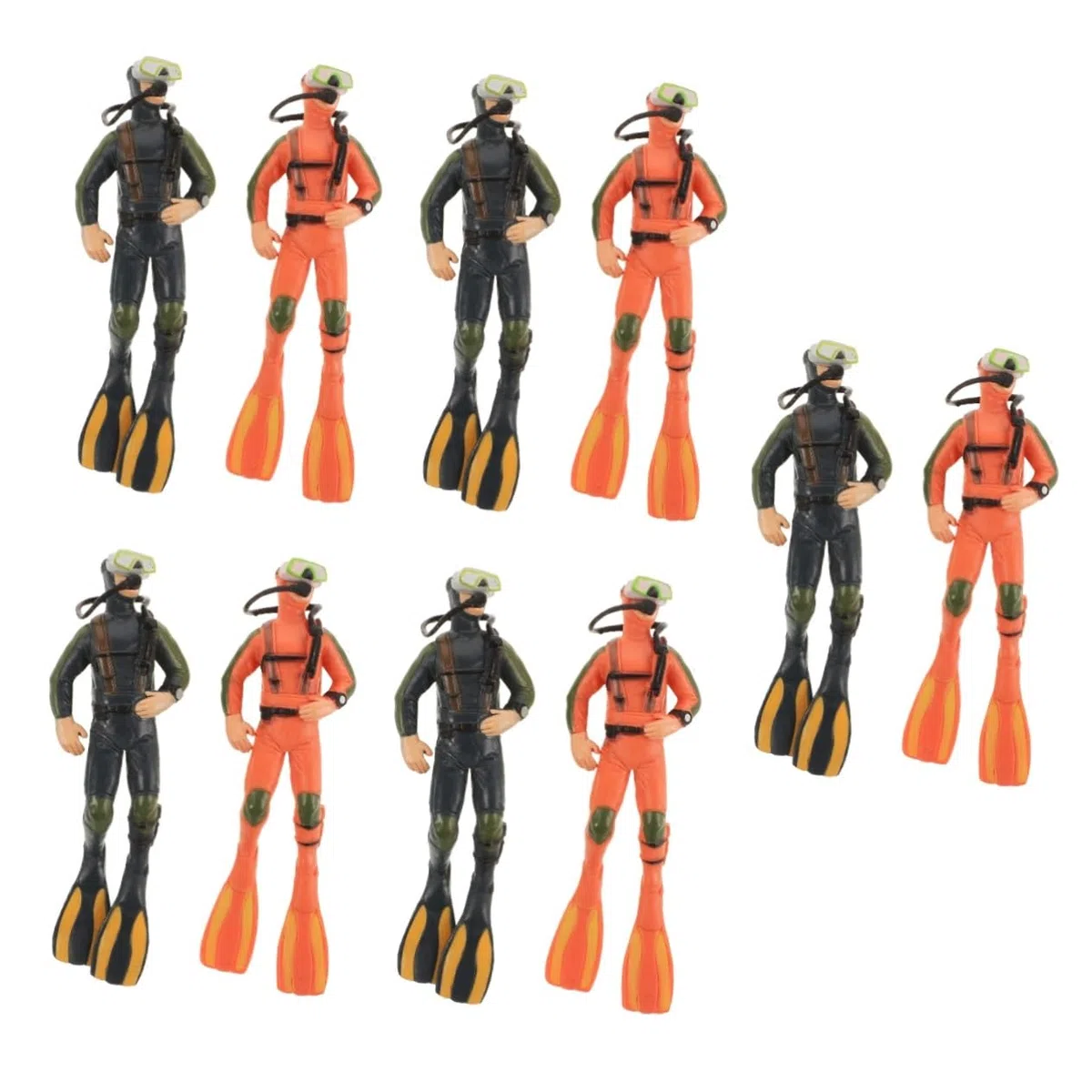 BESPORTBLE 10 Piezas Ropa De Figura De Acuario Figura De Acción De Decoración Flotante del Tanque De Peces Colgante Flotante para Acuario Estatua De Polivinilo