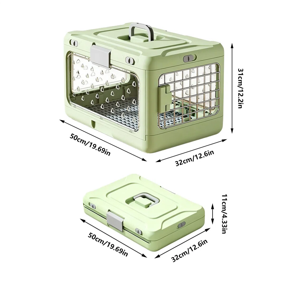 Transportín para Gatos Transportadora Transpirable para Mascotas | Transportín Rígido de Perros Para Mascotas Pequeñas O Medianas, Cachorros Y , Salidas, Camping, Paseos, Viajes Por Carretera