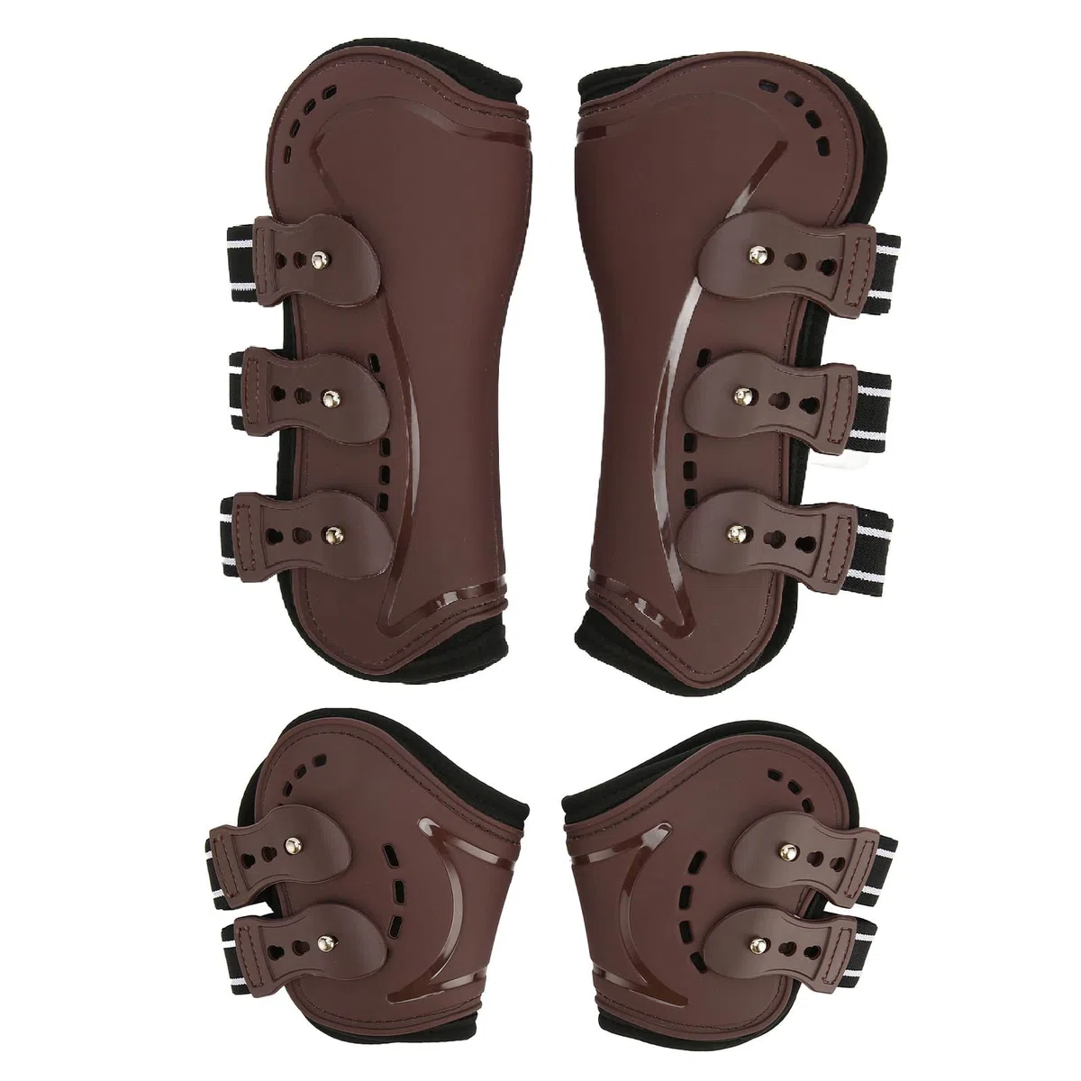 Protector de Pata de Caballo, protección con absorción de Impacto, Botas Ligeras Ajustables para Pata de Caballo, espectáculo de Salto, equitación