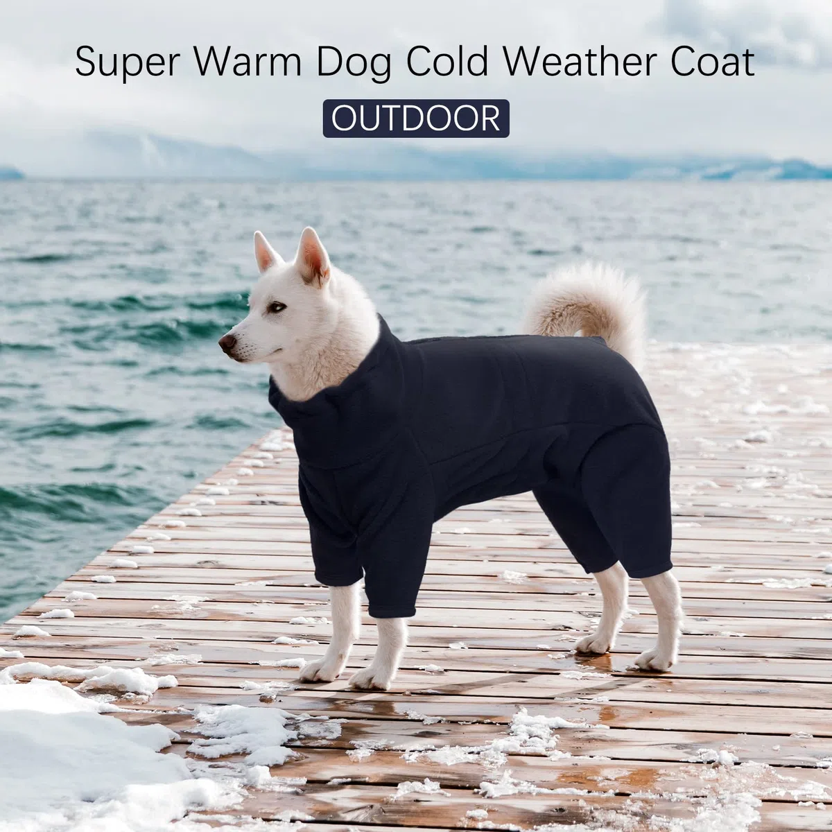 ROZKITCH Ropa de invierno para perro, resistente al viento, chaqueta cálida para clima frío, chaleco acogedor, ropa para perros pequeños y medianos, caminar, senderismo, dormir, azul, talla S