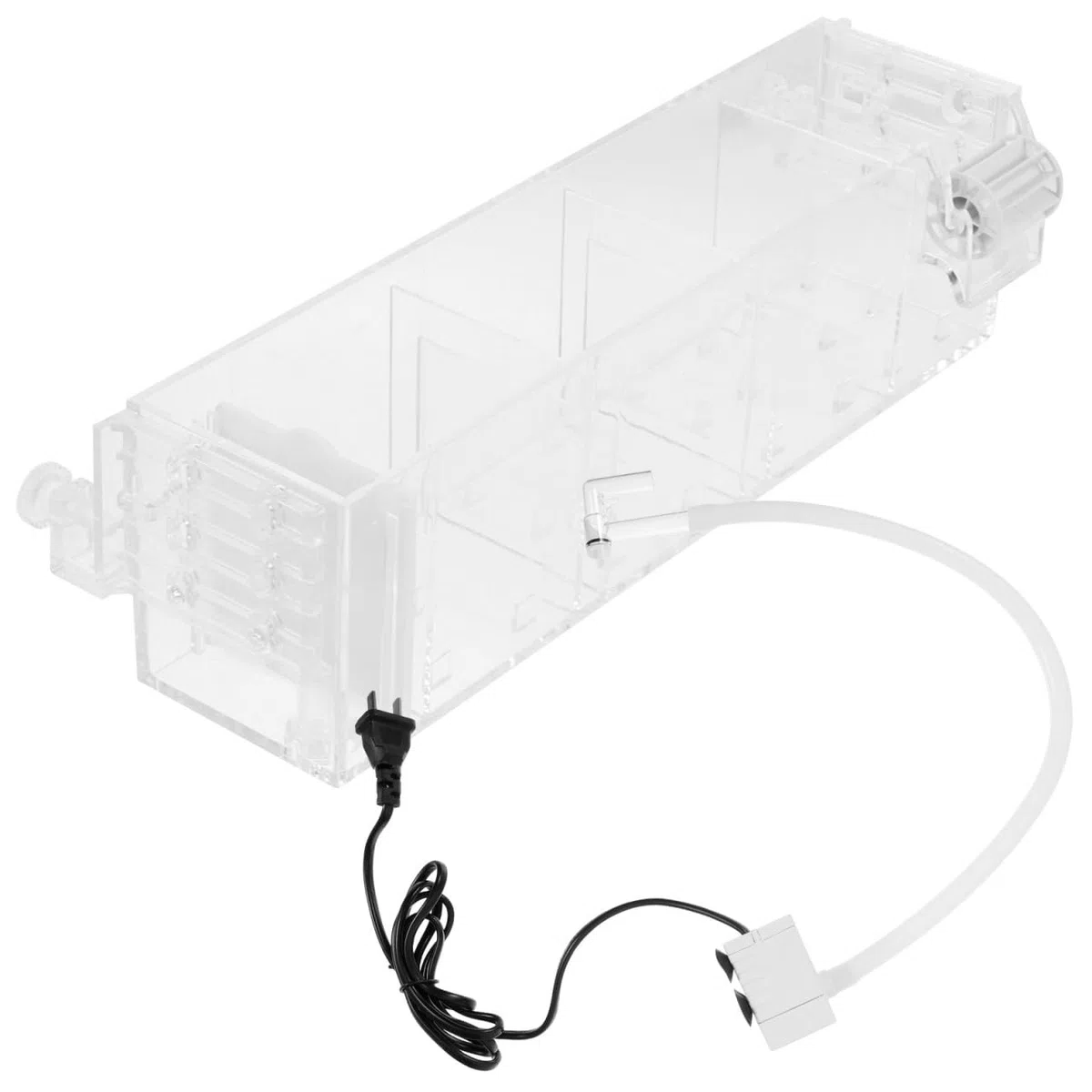 Gadpiparty Caja de Filtro Material Acrílico para Acuario Colgante con Bomba de Agua Diseño Simple y Fácil de Usar para Ciclo Ecológico en Acuarios Interiores