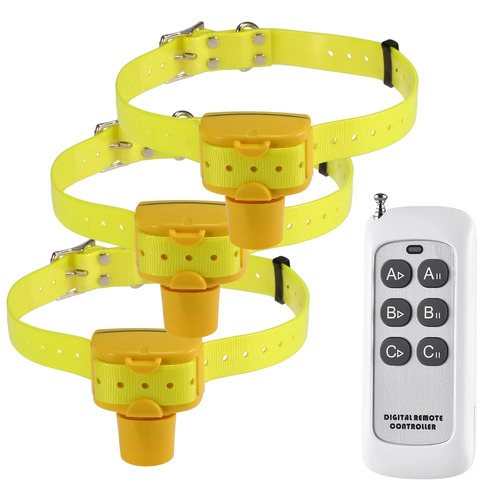 Aoresac Collar de Entrenamiento para Perros, Collar de 8 Sonidos con Control Remoto para Perros, Rango Control 1000 M, Sensibilidad y Volumen Ajustables, con Interruptor
