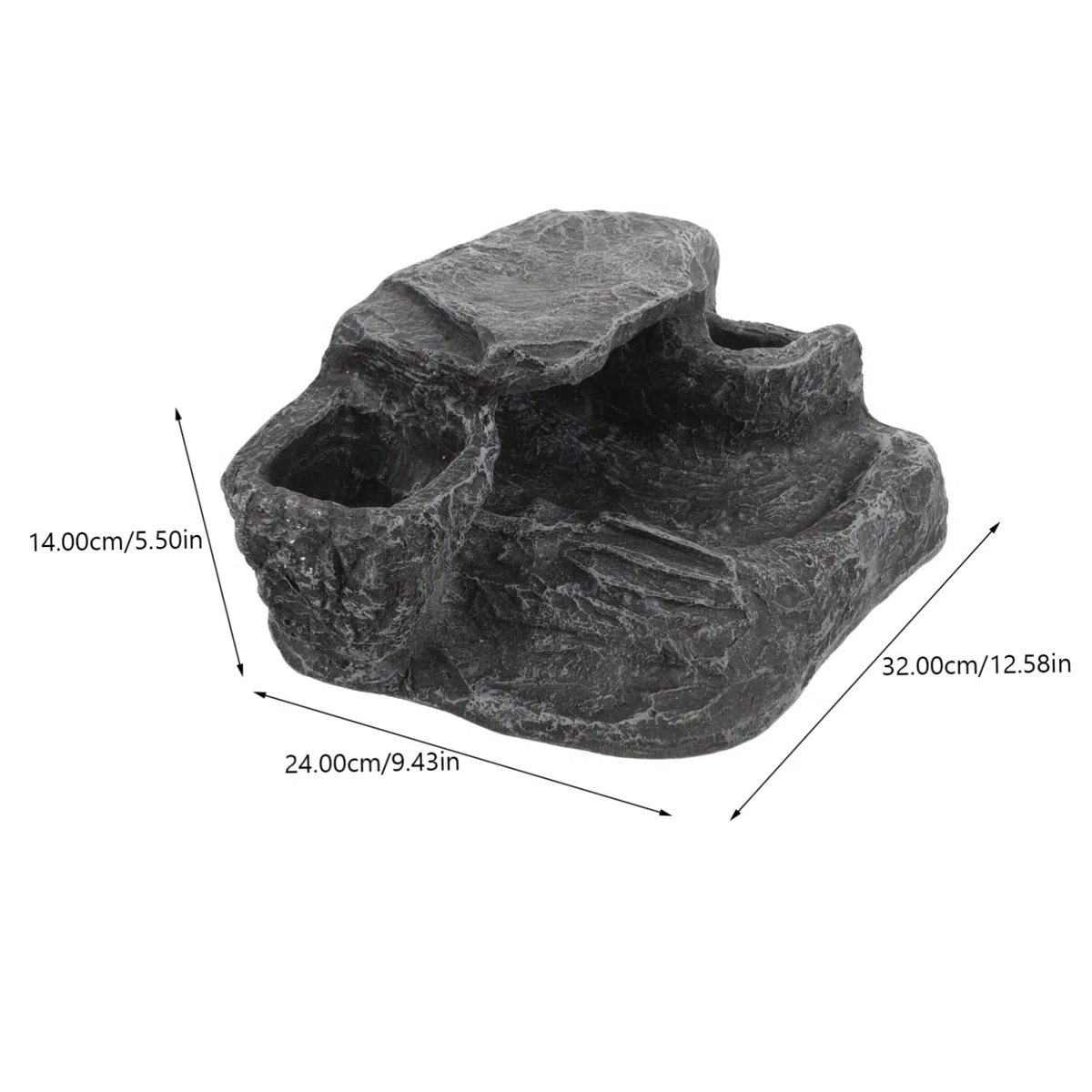 Happyyami Plataforma De Basking para Tortugas De Decorativa Rampas Simuladas para Terrarios y Acuarios para Reptiles como Lagartos y Tortugas Multi-Funcional y Duradera