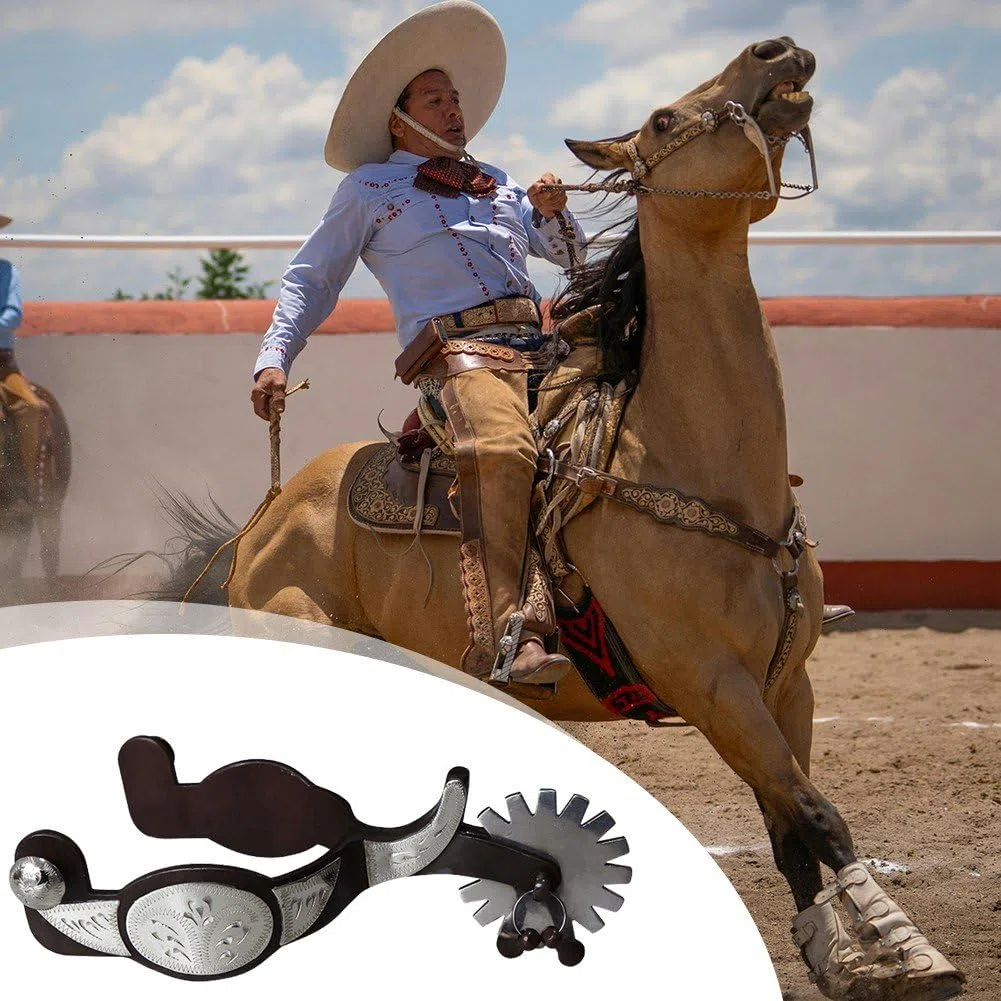 Espuelas De Caballo Espuelas De Montar Antiguas Espuelas De Vaquero Occidental Equipos De Tallados a Mano Espuelas para Botas Ecuestres