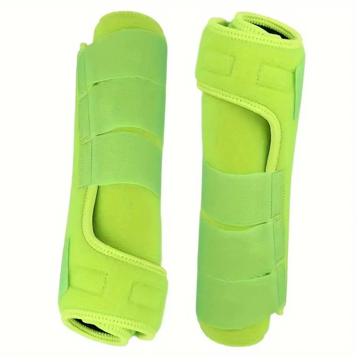 4 Piezas Protectores Piernas Caballo Botas Envolturas Almohadilla Neopreno Suaves Adecuadas para Y Paseos, Verde Claro, m