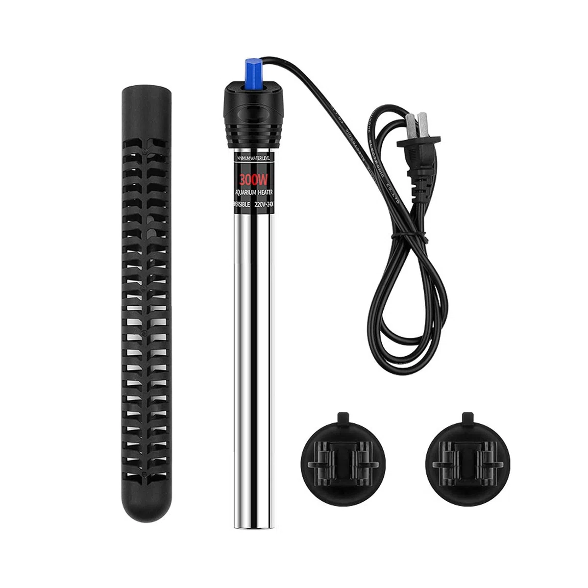 Calentador automático de Acuario de Temperatura Constante a Prueba de explosiones con Varilla calefactora de Acero Inoxidable, 50W (200W)