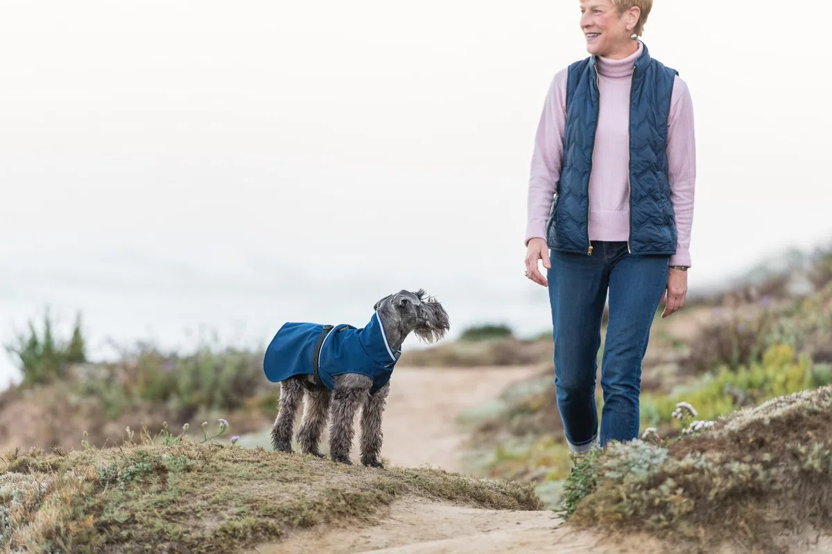 Goldpaw - Chaqueta impermeable para perro, abrigo impermeable para mascotas para protección en todo tipo de clima, ajuste ajustable y elegante ropa de abrigo canina, frijol negro, talla 18
