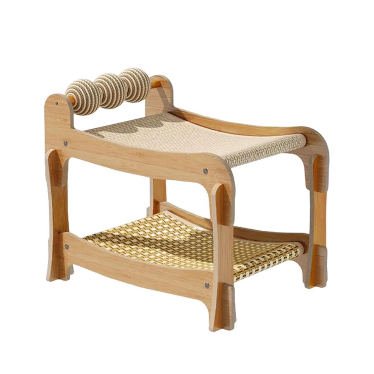 Camas Literas Apilables Para Gatos Hamaca lavable de madera transpirable 2 | Rascador Cama Litera para Mascotas Felinas En Hogar, Dormitorio, Apartamento, Habitación, Salón, Residencia, Piso