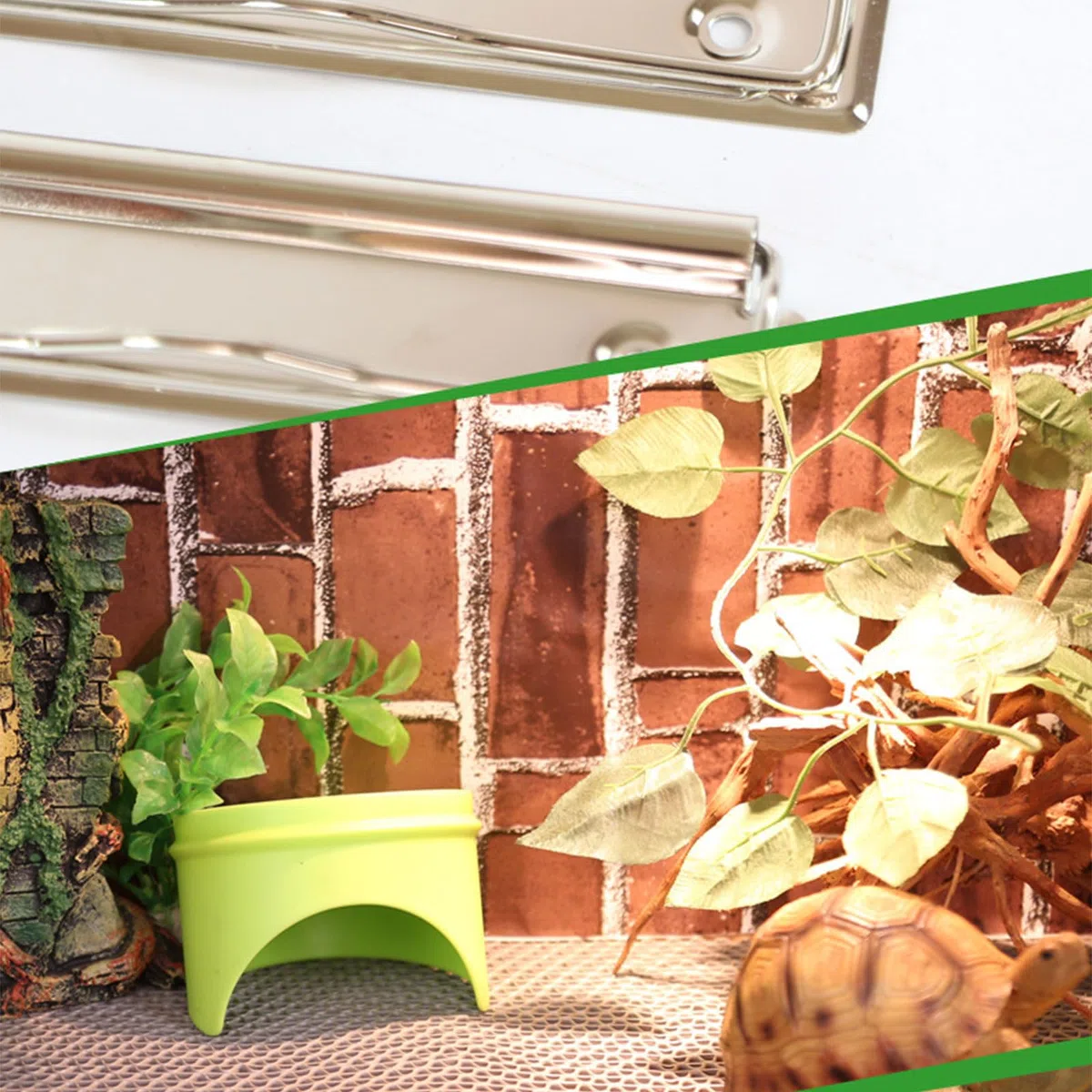 BeardedDragons - Forro de sustrato cortable para reptiles y mascotas pequeñas, tapete de decoración de terrario, almohadilla de jaula de reptiles, decoración de terrario