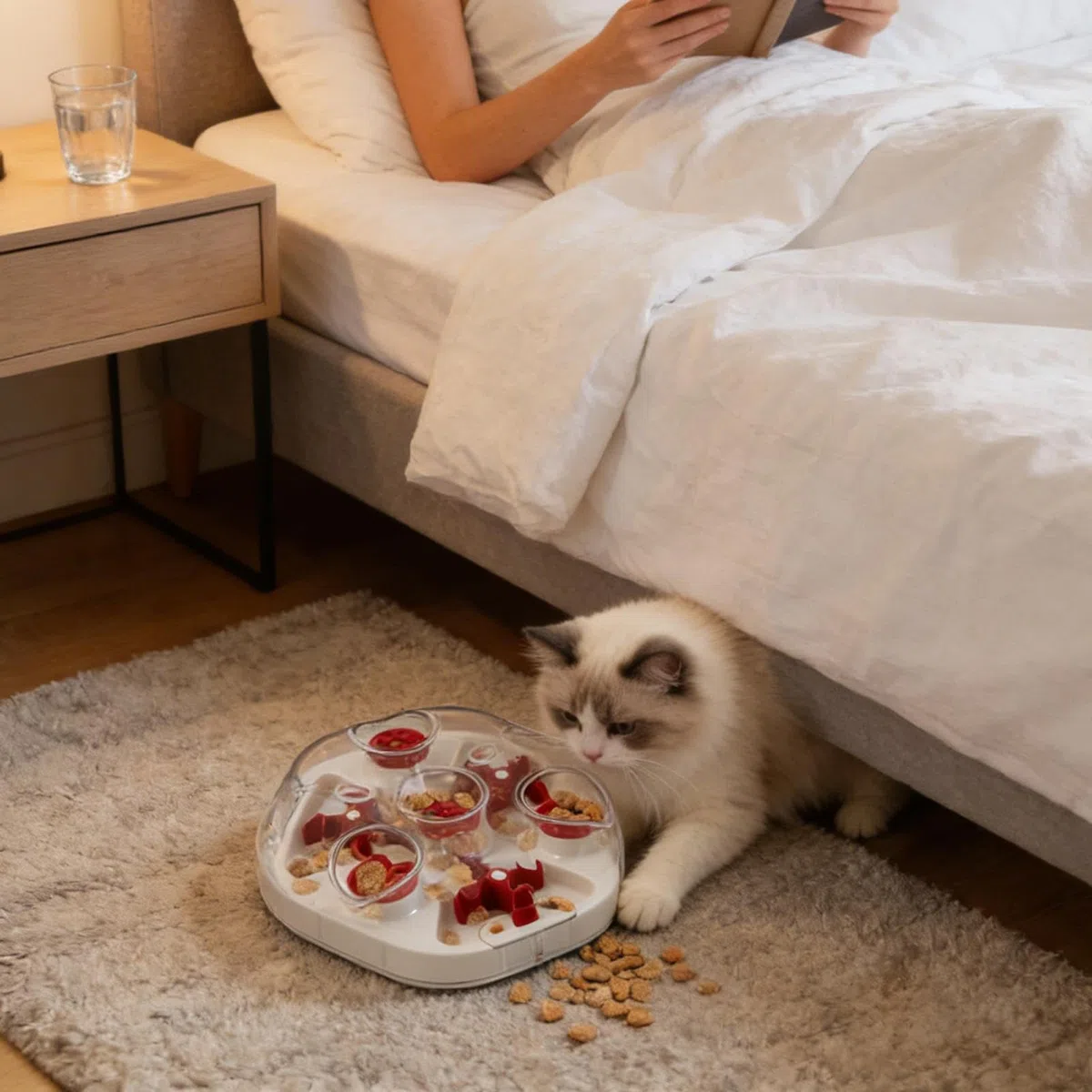 de Comida para Perros Lento Interactivo | Juguete Canino Que Dispensa Con Agujeros Para Entrenamiento De Comer Lento Del Aburrimiento Y Juego En Casa