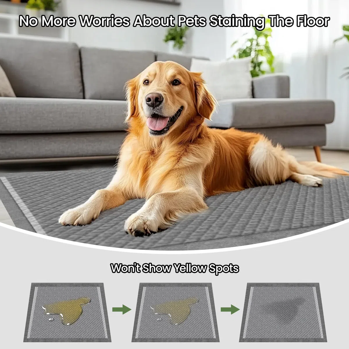 Almohadillas de carbón para cachorros, extra grandes, de 28 x 34 pulgadas, 60 unidades, extra grandes, desechables, de carbón activado, superabsorbentes, envolventes de borde completo