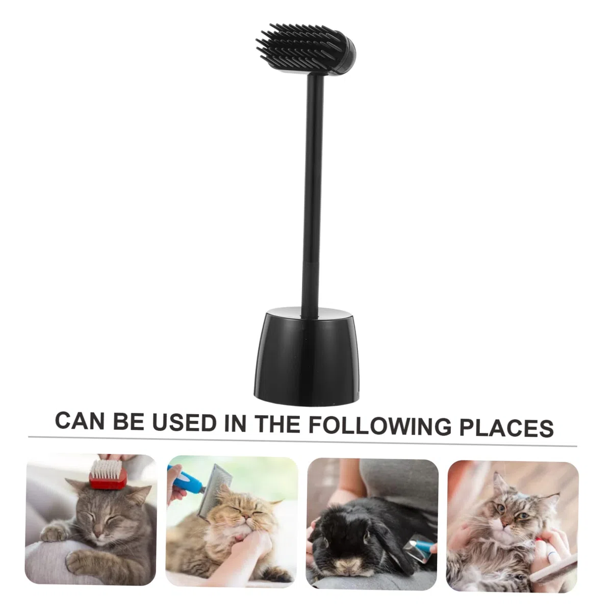 FRCOLOR 4piezas Cepillo De Masaje Para Mascotas Rascador y Limpiador De Pelo Cepillo De Relajación Para Gatos y Perros Hecho De Seguro Olores Diseño Creativo