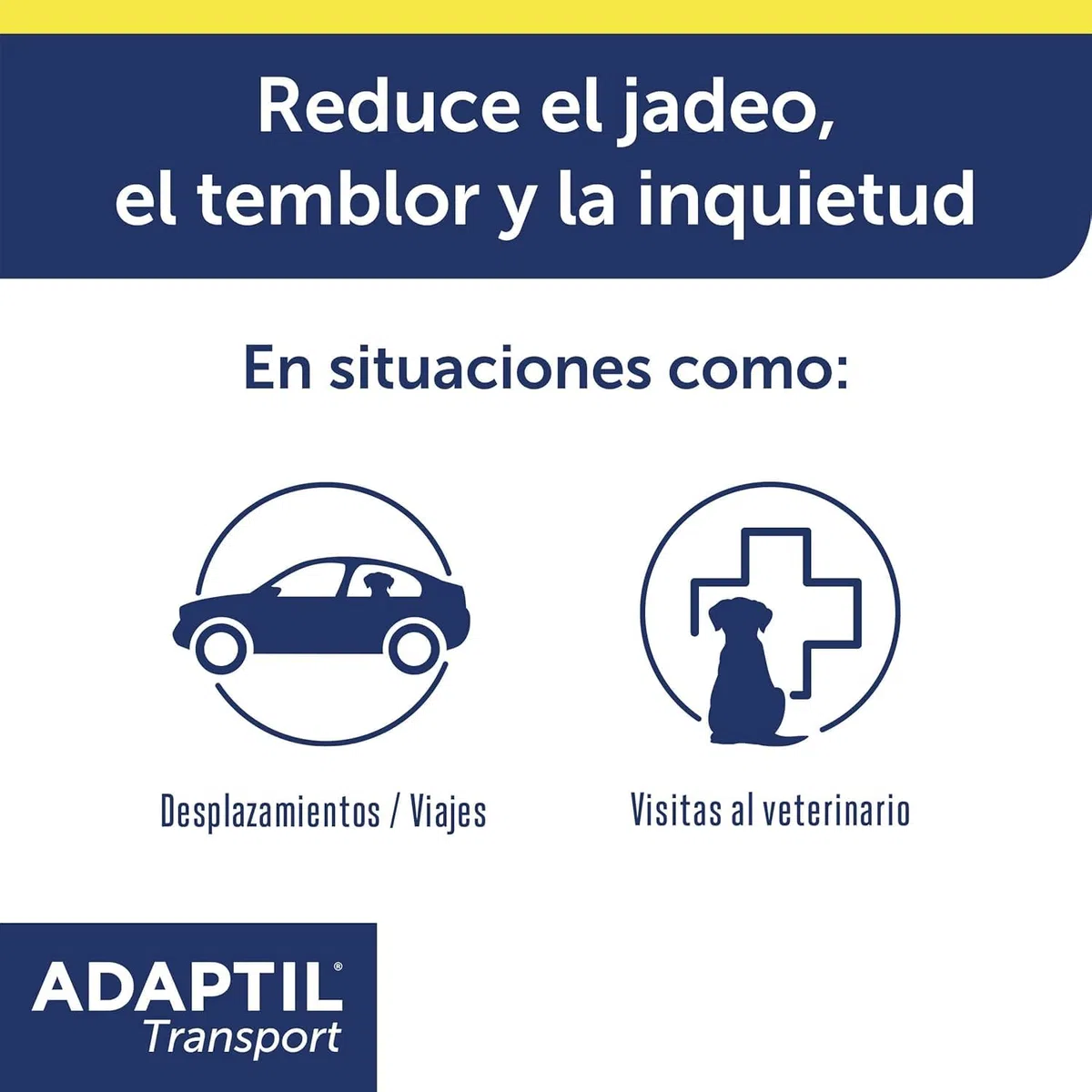 Adaptil Pack Antiestrés para Cachorros - Collar Junior + Spray Transport 60 ml - Calma y Seguridad - Reduce Miedos y Ansiedad - Ideal para Adaptación, Aprendizaje y Viajes