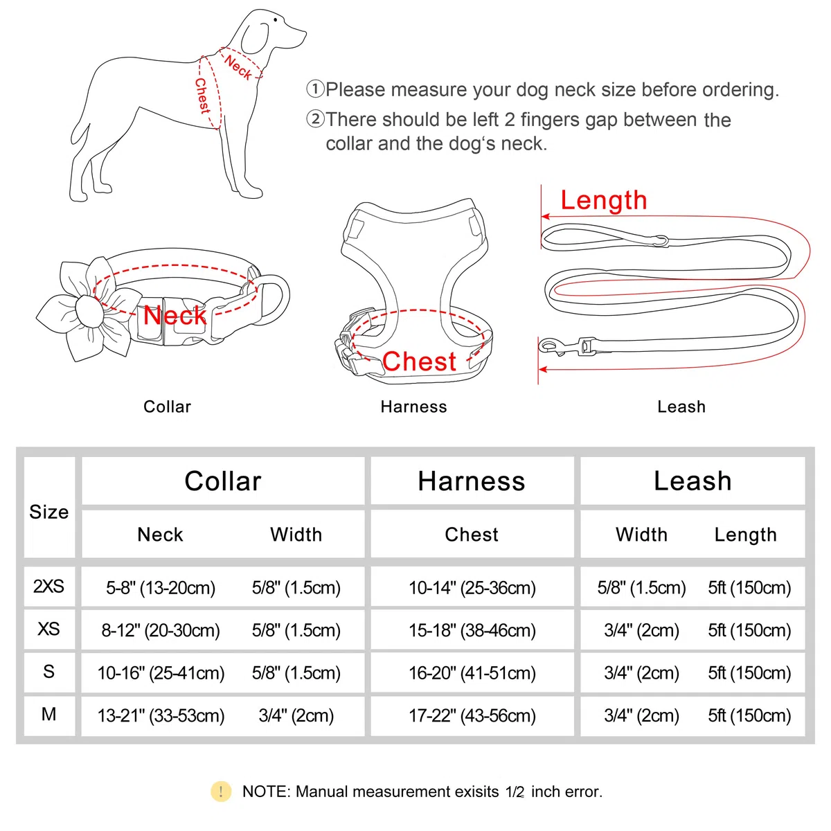 Beirui Bonito juego de collares, arneses y correas para perro, juego de collar y correa ajustable para perro con flor, arnés de malla suave para perros pequeños y medianos (naranja, M)