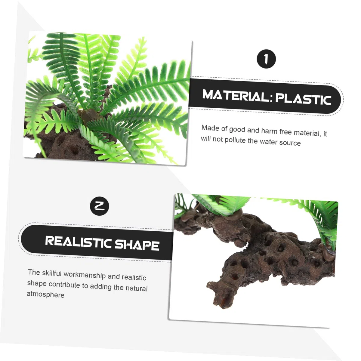 Toddmomy 5piezas Planta Artificial para Acuario y Terrario Decoración Acuática Lifelike De Plástico Adorno para Pecera y Espacio De Mascotas Natural y Agradable para Peces y Reptiles