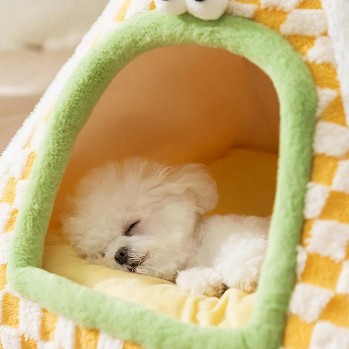 Cama Casita De Gatos Tienda Cálida para Cachorros de Raza Pequeña y | Cama para Perros con Techo de Razas Pequeñas y Medianas en Interior Dormitorio Salón Hogar Cueva Tienda Cálida Acogedora