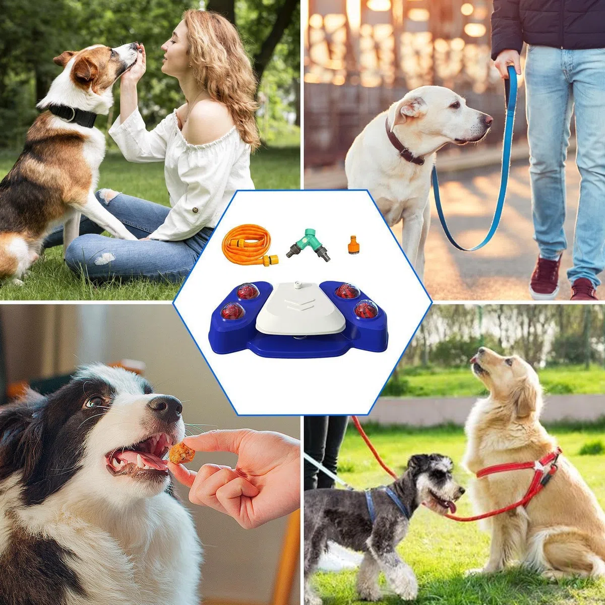 Fuente para Perros Exterior Bebedero con Activación por Pisada