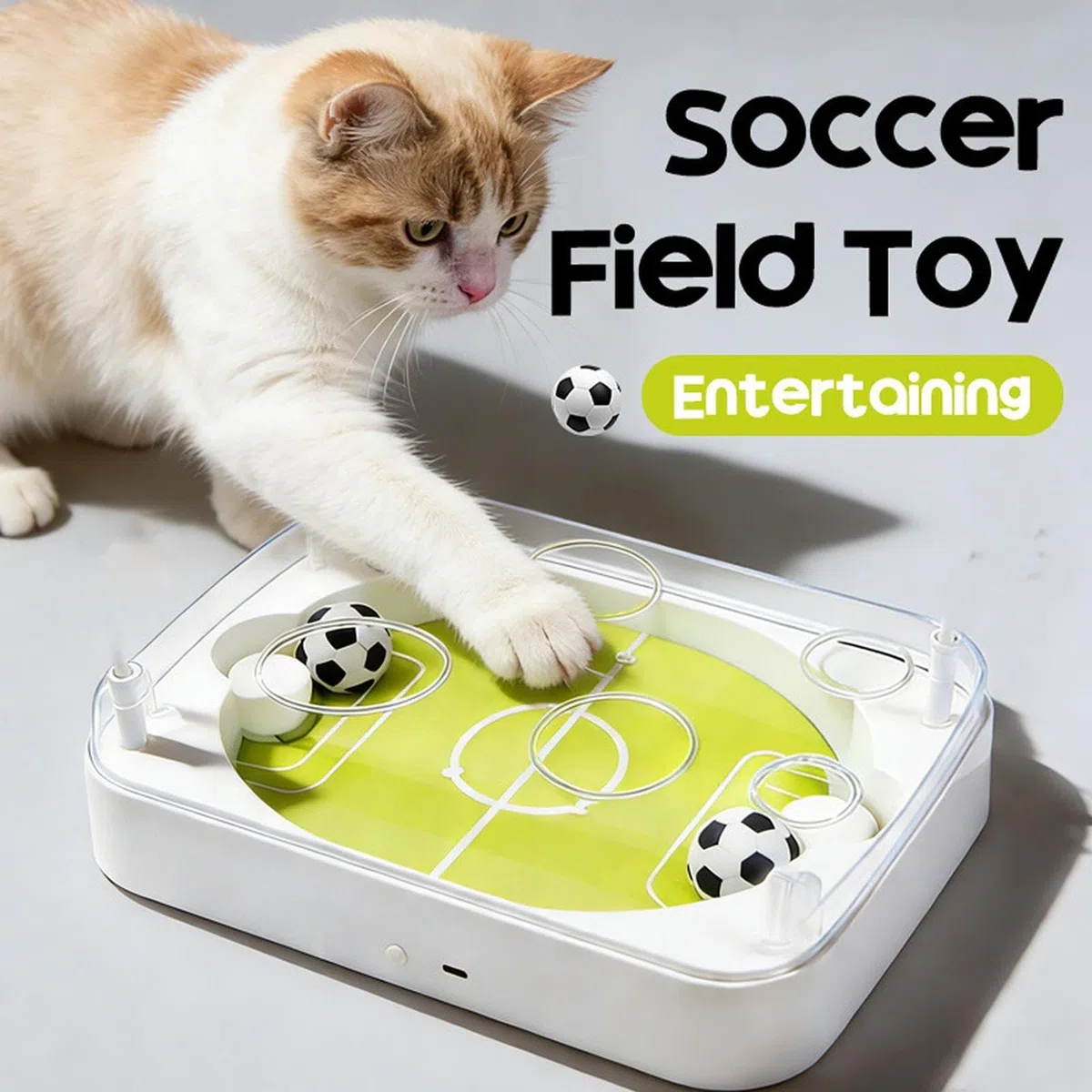 Juguetes para Gato Tipo Pelota Juegos interactivos de fútbol para mascotas