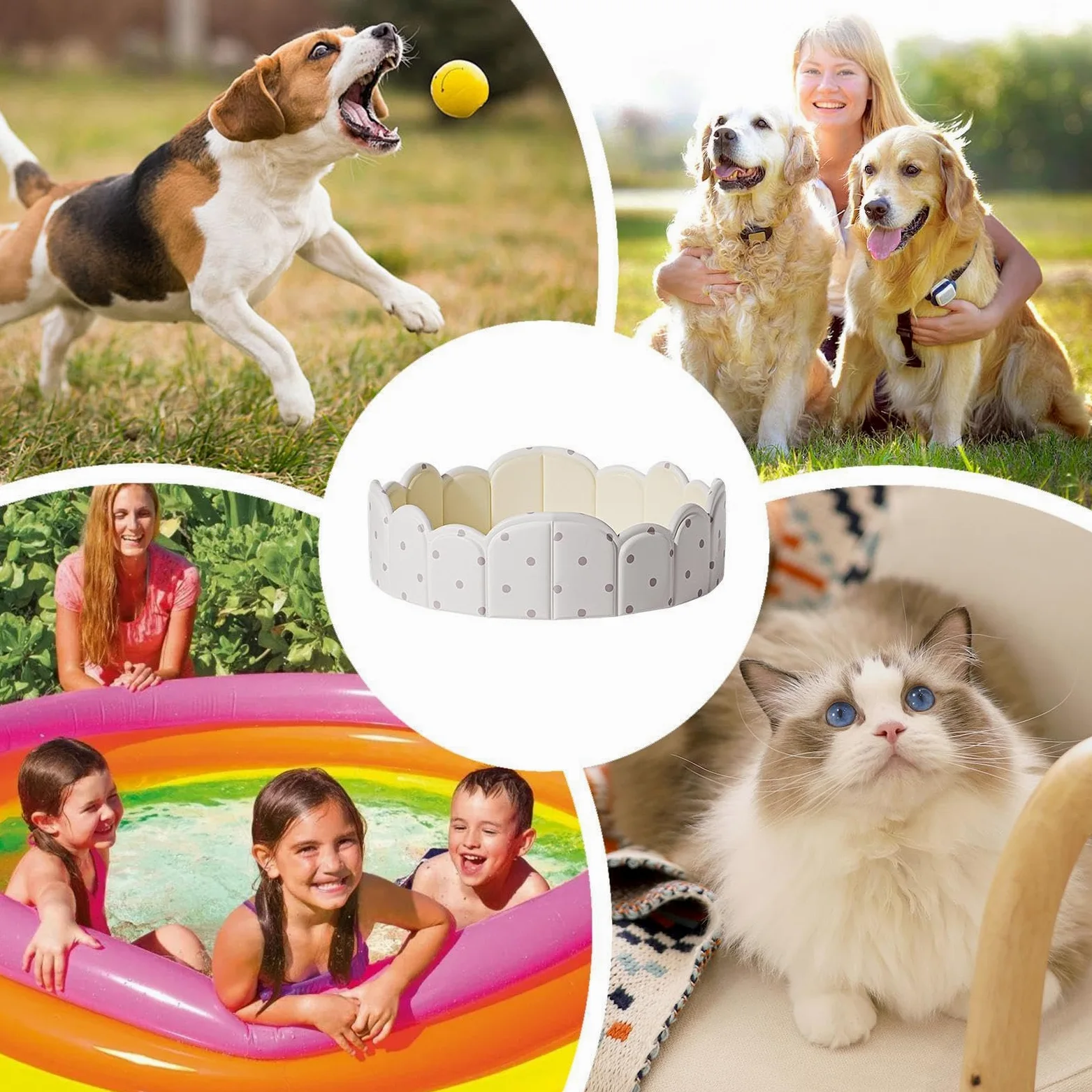 Baño De Perros Plegable Engrosado No Inflable Bañera | Piscina para Perros para Mascotas Niños Jardín Exterior Interior Verano Viajes