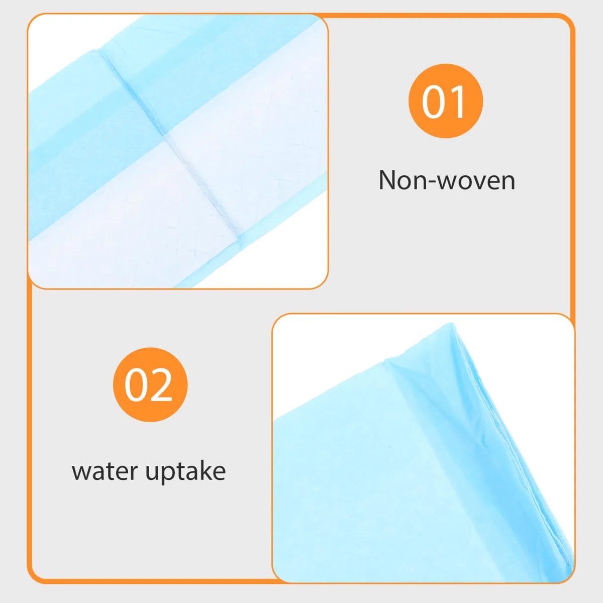 WOONEKY Alfombrillas Higiénicas Ultra Absorbentes para Perros para Entrenamiento de Cachorros Asistencia para Perros Mayores para Cajas Coches y Habitaciones