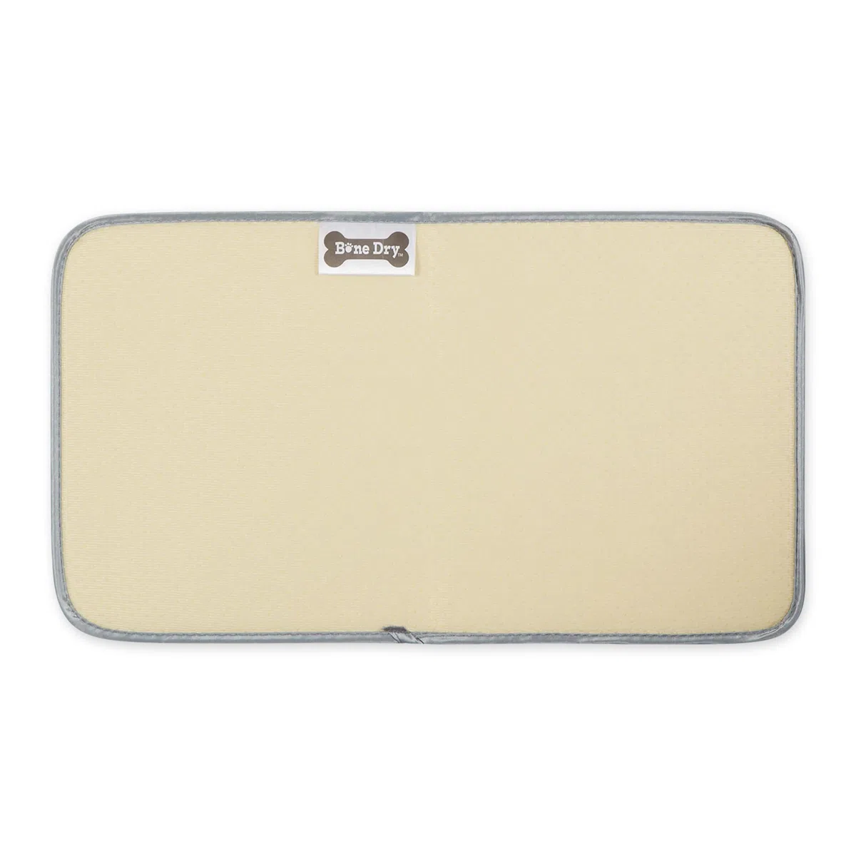 Bone Dry Tapete para Mascotas Lavable a máquina, Ultra Absorbente, 10 x 18 Pulgadas, Estampado de Enrejado Gris