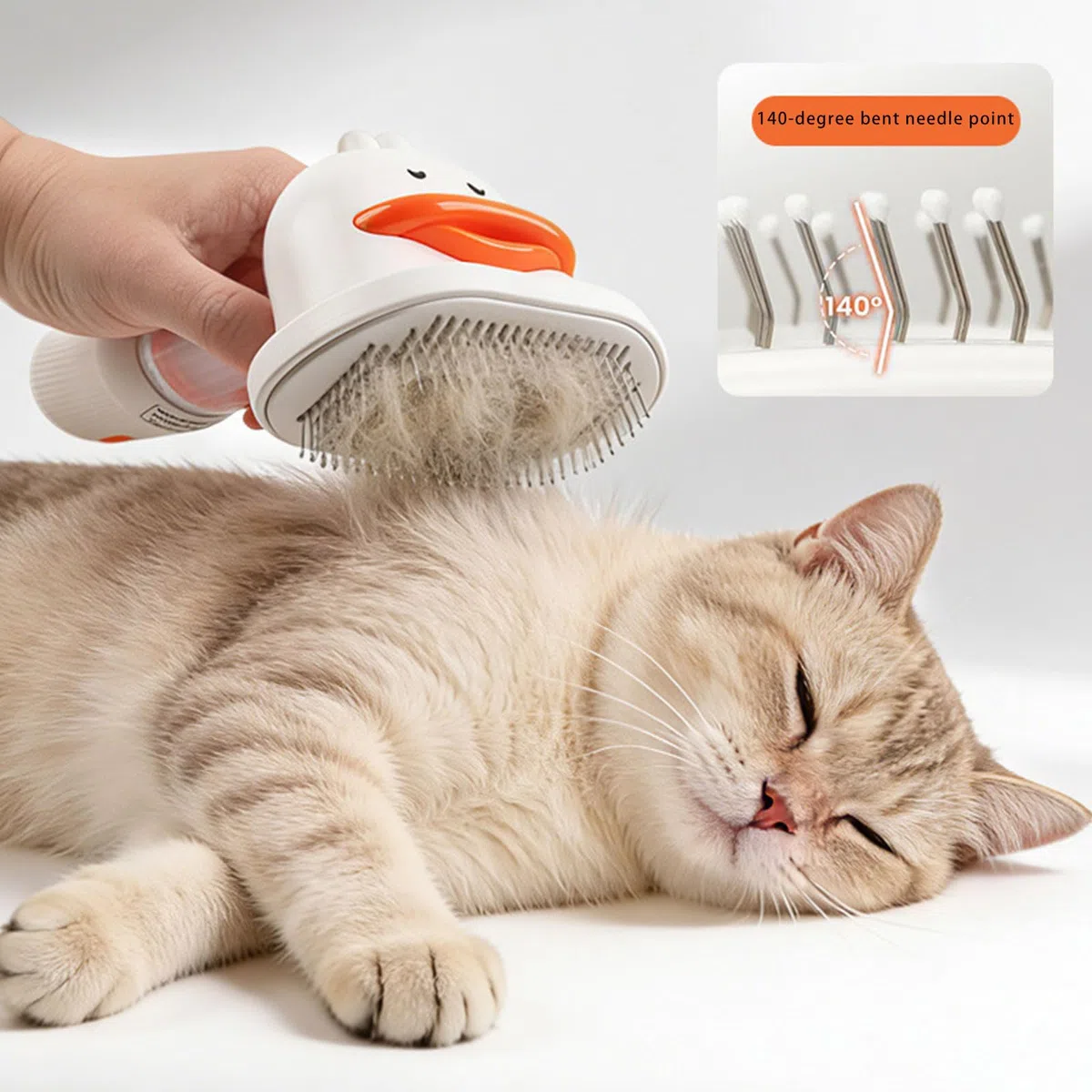 Cepillo multifuncional para cuidado de mascotas que combina cepillado, aspiración, desenredado y secado para solución para cuidado del cabello, peine