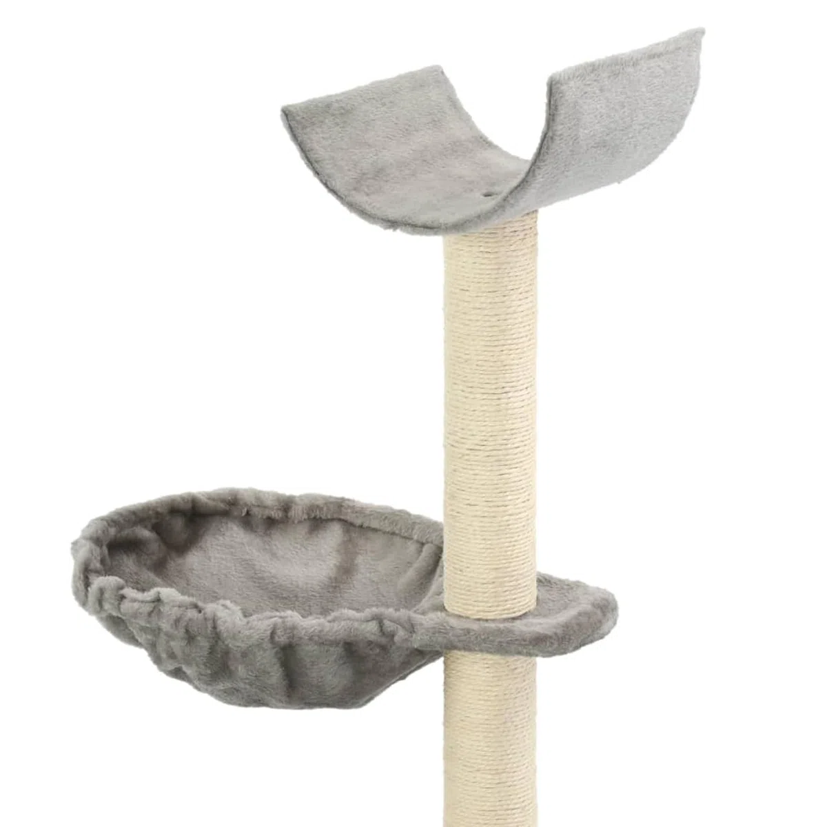 Rascador para Gatos con Poste de sisal, ZEYUAN Arbol para Gatos, Gatos Accesorios, Arranhador para Gatos, Arbol Rascador Gatos, 105 cm Gris
