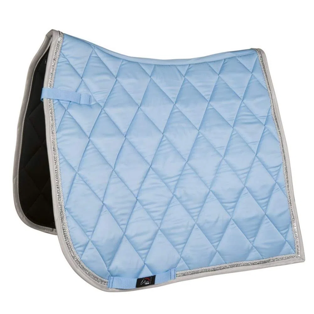 HKM Bella - Mantilla para caballo con pony, color azul