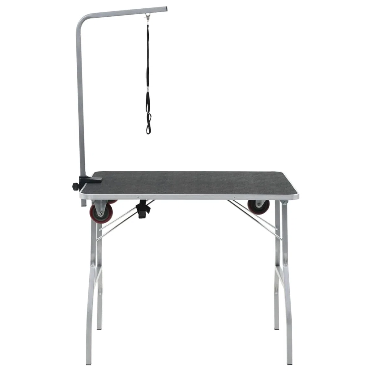 Tidyard Mesa de Higiene para Mascotas Ajustable con Superficie Antideslizante y Ruedas Baño y Peluquería Modelo YFXLRZJ-170215ES