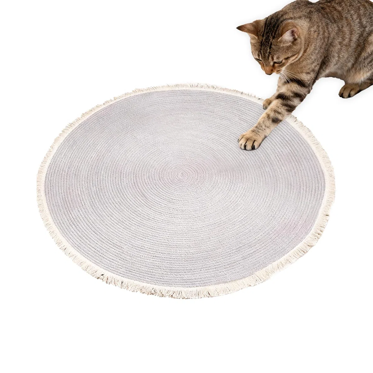 Alfombra rascador para Gatos - Alfombra de Cuerda de algodón | Alfombra Horizontal Lavable con | para salón, Dormitorio, hogar, Sala de Juegos, apartamento o Dormitorio