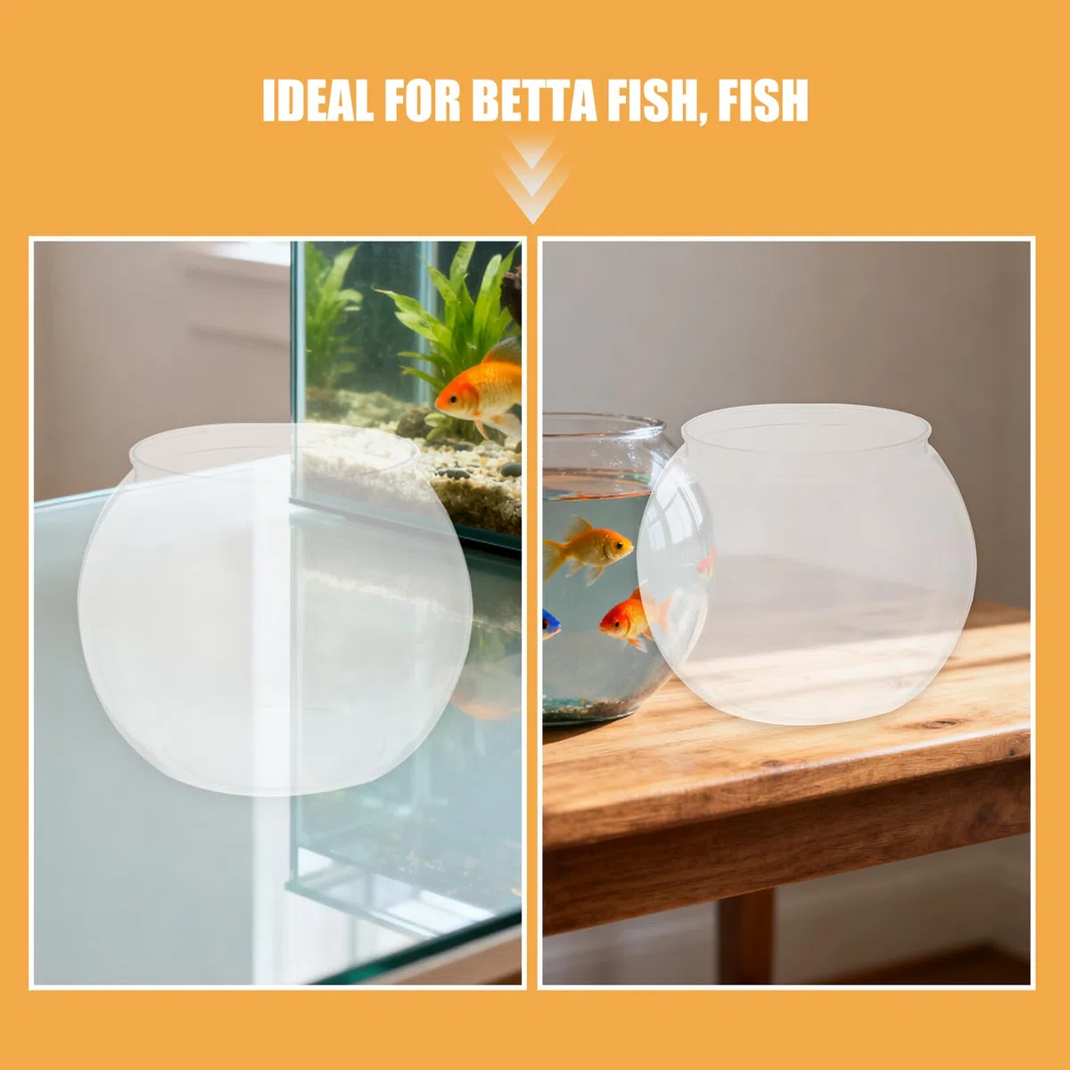 Peceras Pequeñas Pecera De Mesa Pez Pequeño Transparent Pet