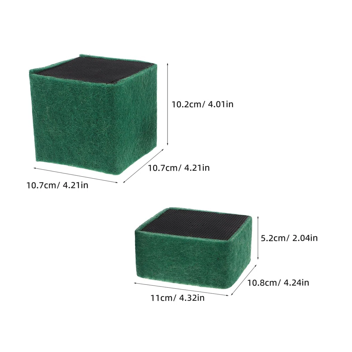 UPKOCH 4 Piezas Cubo Purificador de Agua para Acuario Filtro Activado para Tanques de Agua Dulce y Salada Bloqueador Mecánico para Mantenimiento de Filtro de Peceras