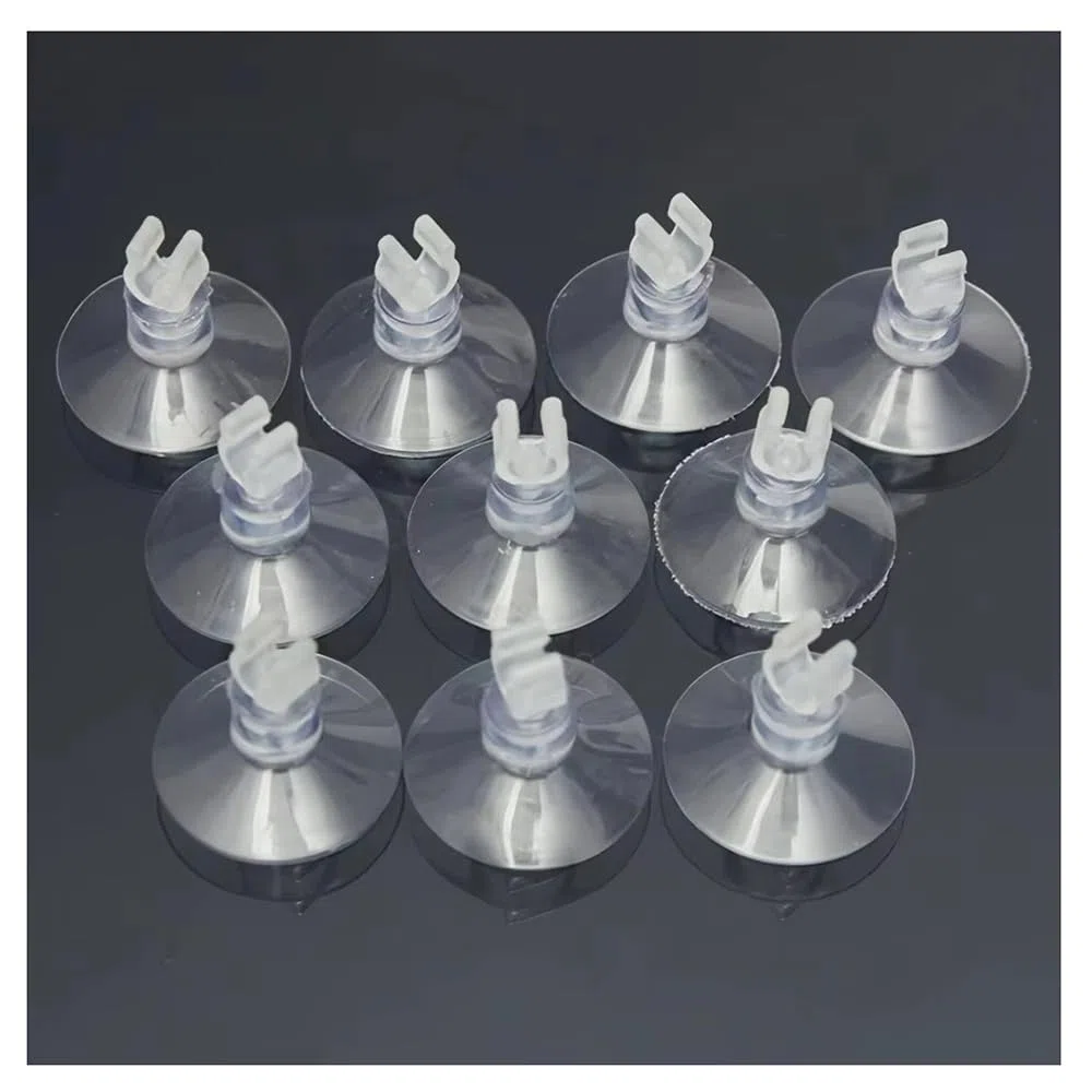 10 Ventosas De Goma For Acuario, Ideales For Sujetar Mangueras Y Tubos De Aire A Bombas.