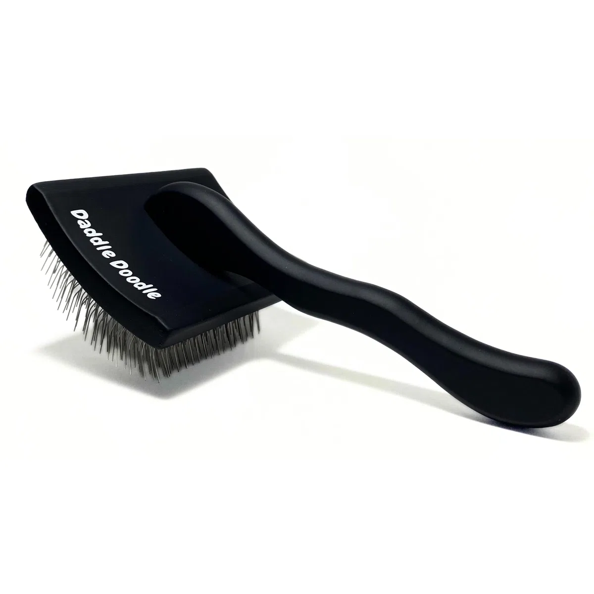 Dog Slicker Brush - Cepillo de aseo para perros especialmente diseñado para todas las mezclas de caniches y garabatos, pelusa, estilo, desenredar y demat, diseño de mango ergonómico,