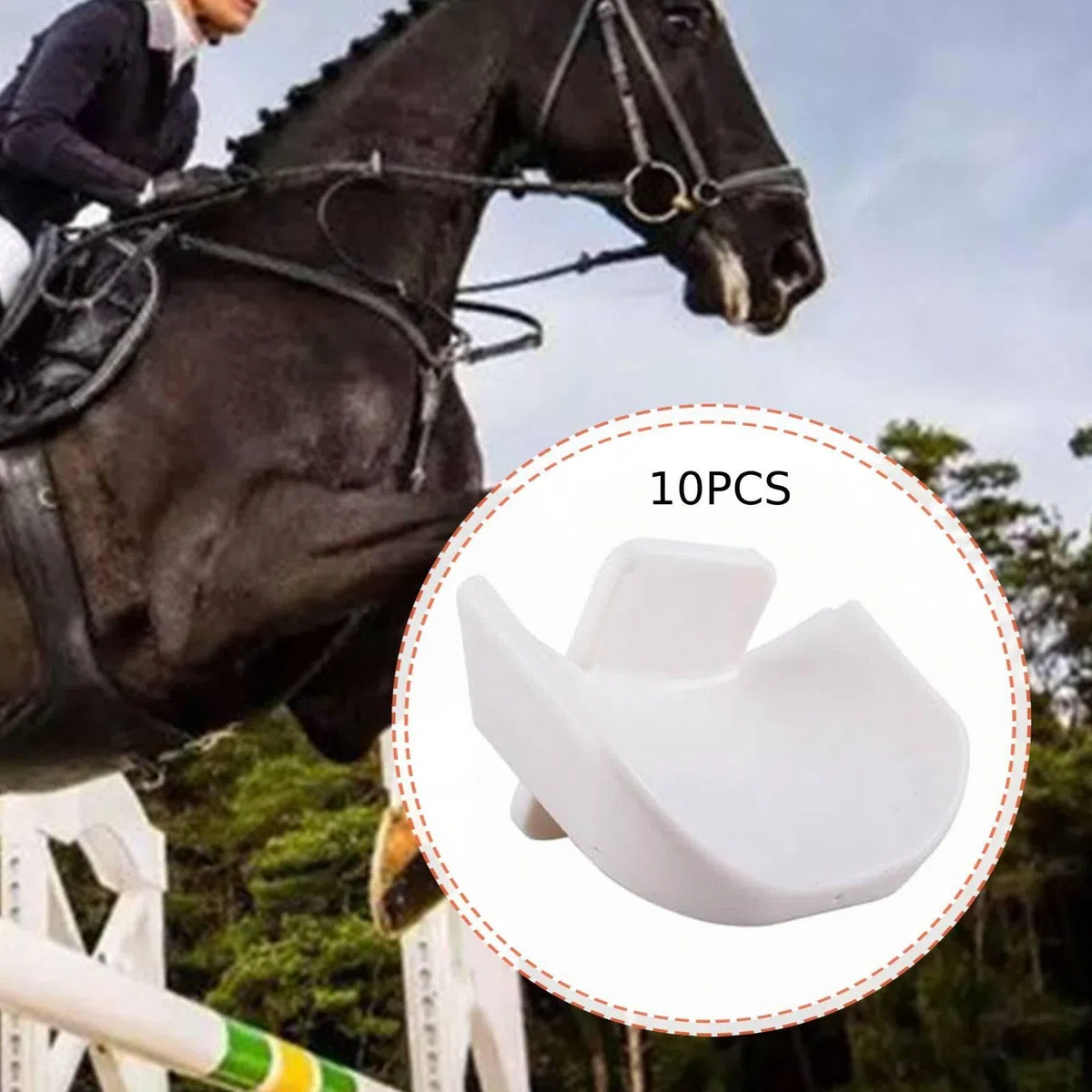 Homyl 10 Soportes para de Obstáculos para Salto de Caballos, para Entrenamiento de Equitación.