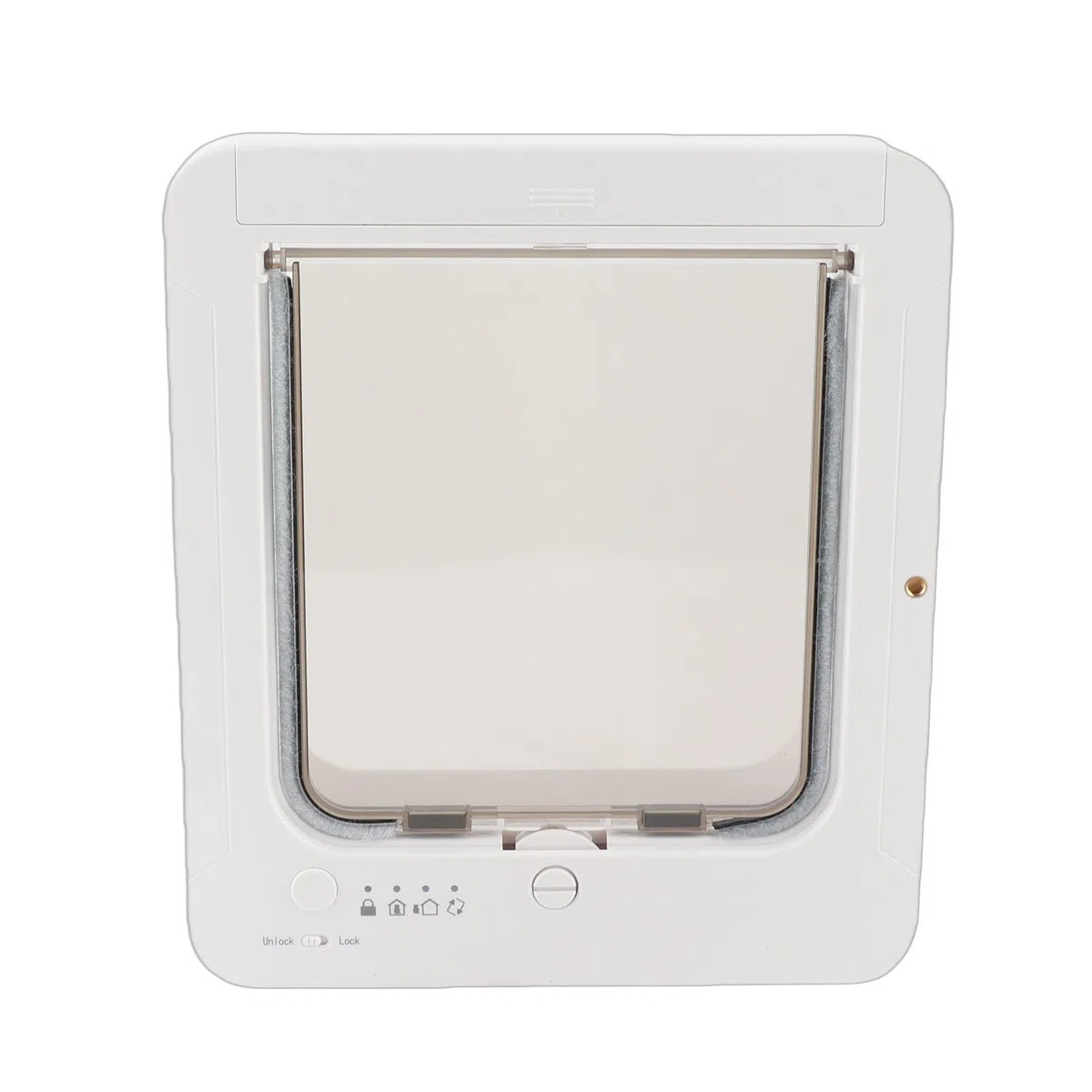 Puerta Inteligente para Gatos, Puerta para Mascotas con Detección Automática con Tecnología Activada por Collar, Entrada de 2 Vías, Fácil Operación para el Hogar, Construcción de Plástico