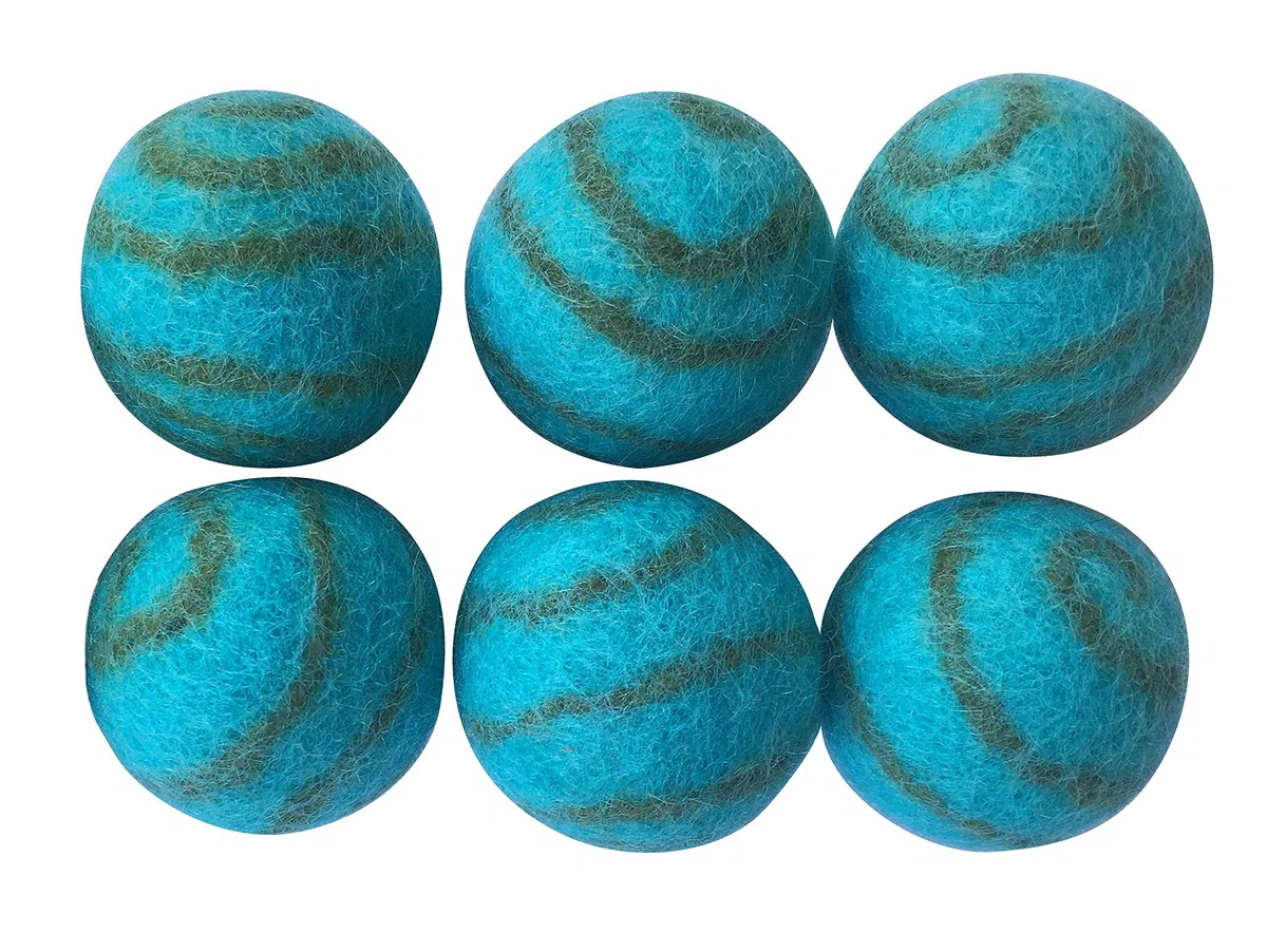 Pelota de juguete para perros pequeños, 100% lana, para gatos, hurones, paquete de 6