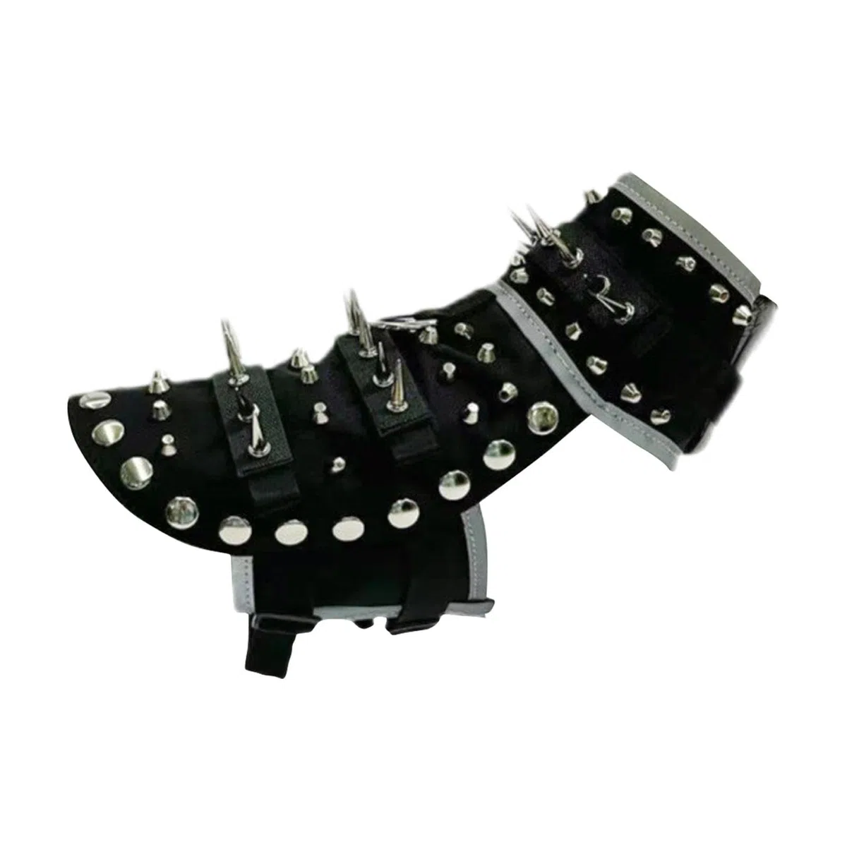 Chaleco con Púas para Perro Protección Ajustable Reflectante contra Coyotes