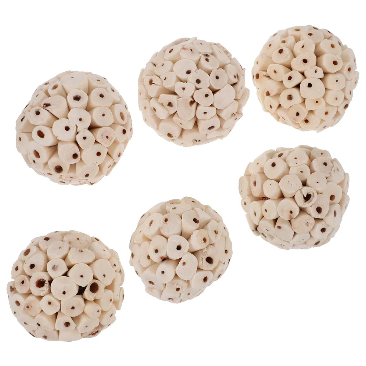 BESPORTBLE 30piezas Juguetes Naturales De Forrajeo y Masticación para Pájaros Conejos y Hámsters Juguetes Comestibles para Mascotas para Salud y Entretenimiento