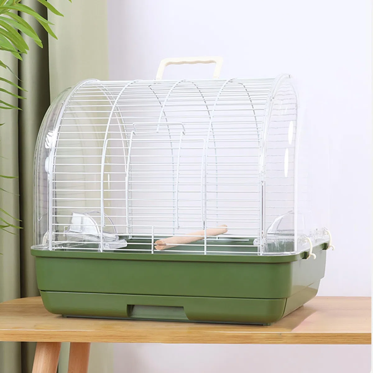 Jaula De Aves Para Viaje para Aves Transparente y a Prueba de Sol con Asa | Jaula Para Cacatúas Con Vista Completa Para Periquito Conure Cacatúa Ninfa Canario Agapornis Pinzón Salón Balcón