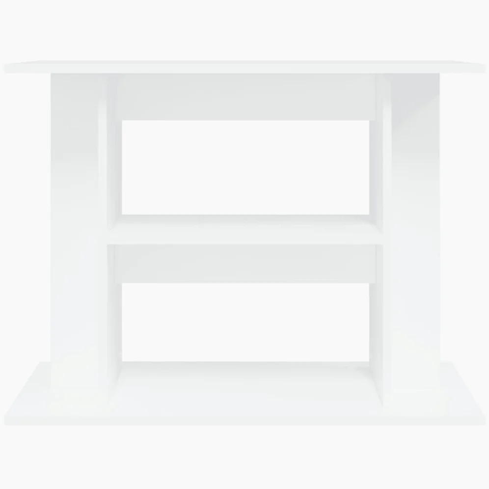 IKAYAA Mueble para Acuario de MDF 80 x 35 x 60 cm Armario bajo para Acuarios Soporte para Tanque de Reptiles con Gabinete de Almacenamiento para Salón, Oficina, Recepción, Blanco