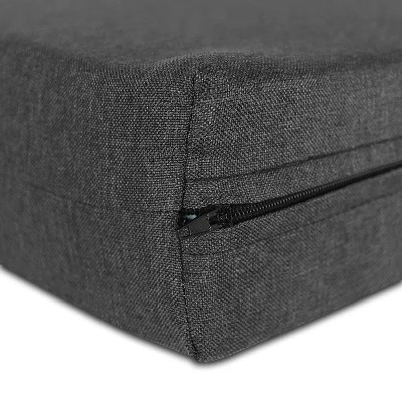 Ventadecolchones - Cama para Perro Viscoelástica Desenfundable - Grande: 120 x 75 cm - Loneta Premium Gris - 3 cm de Visco + 4 cm de Espuma