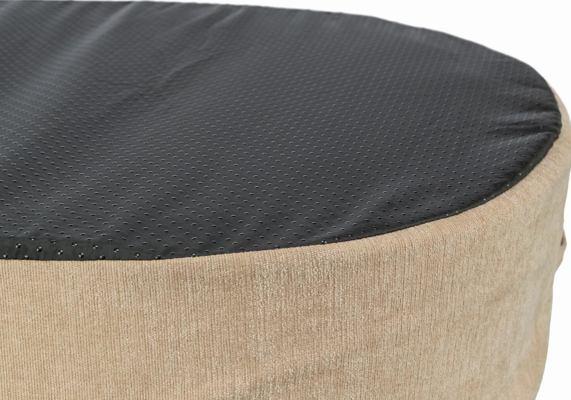 Trixie Cama para Perros Vital Lino Soft, Ovalada, cojín ortopédico para Perros en Beige/Crema, 60 × 45 cm – Acogedora Cesta para Perros con Espuma viscoelástica para Efecto Memoria – 374065