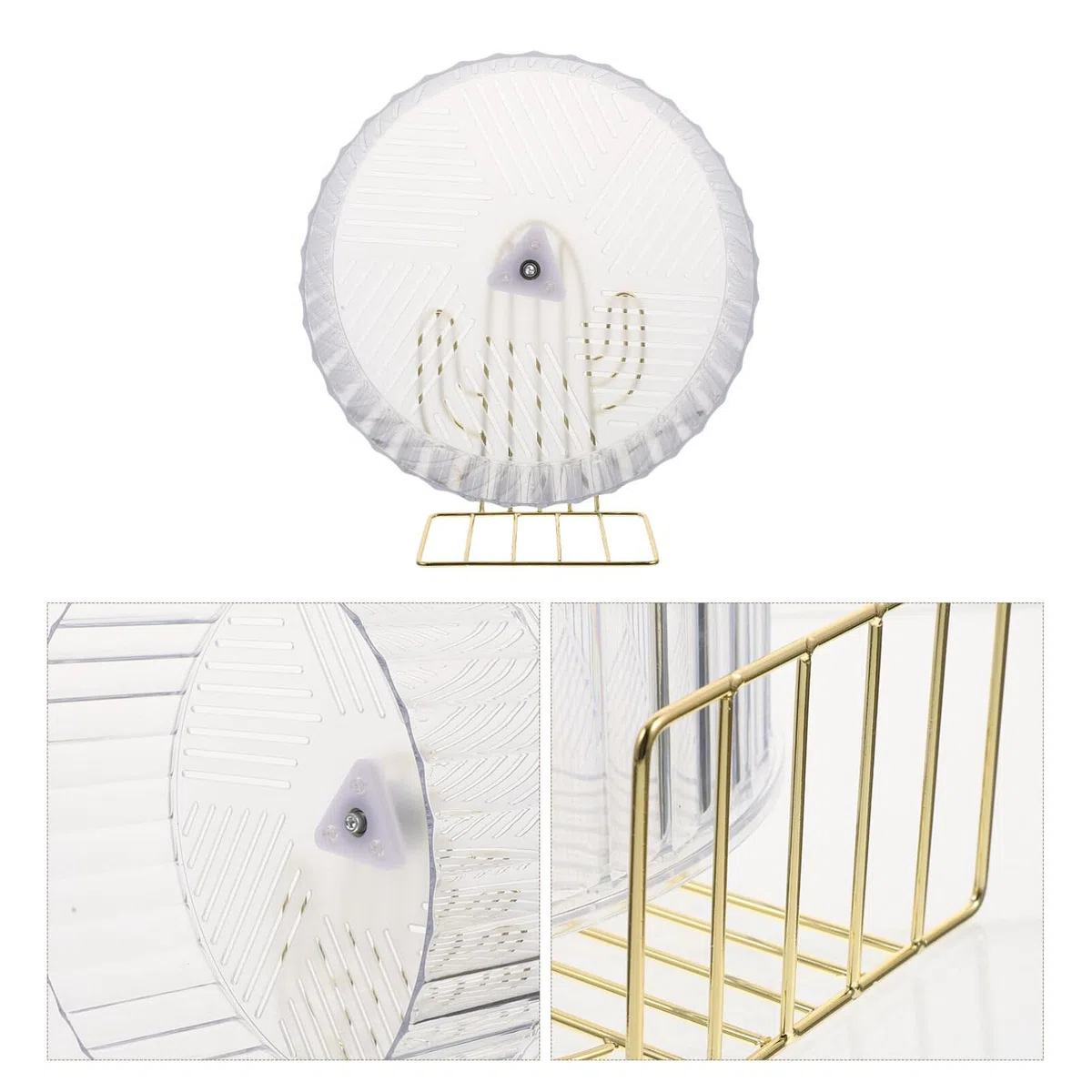 Happyyami Rueda para Hámster Soporte Juguete De Ejercicio para Animales Pequeños para Chinchillas y Ratas Estable y Silenciosa Color Aleatorio