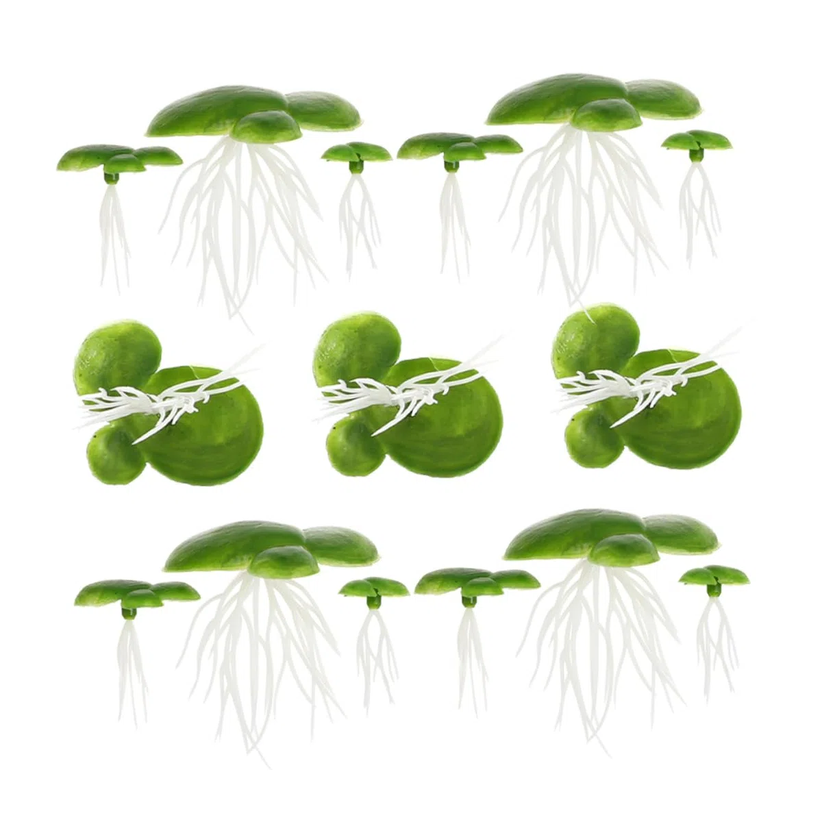 Cabilock 450piezas Plantas Flotantes Artificiales De Lenteja para Acuarios Decoración Natural Resistente y Liviana para Tanques De Peces