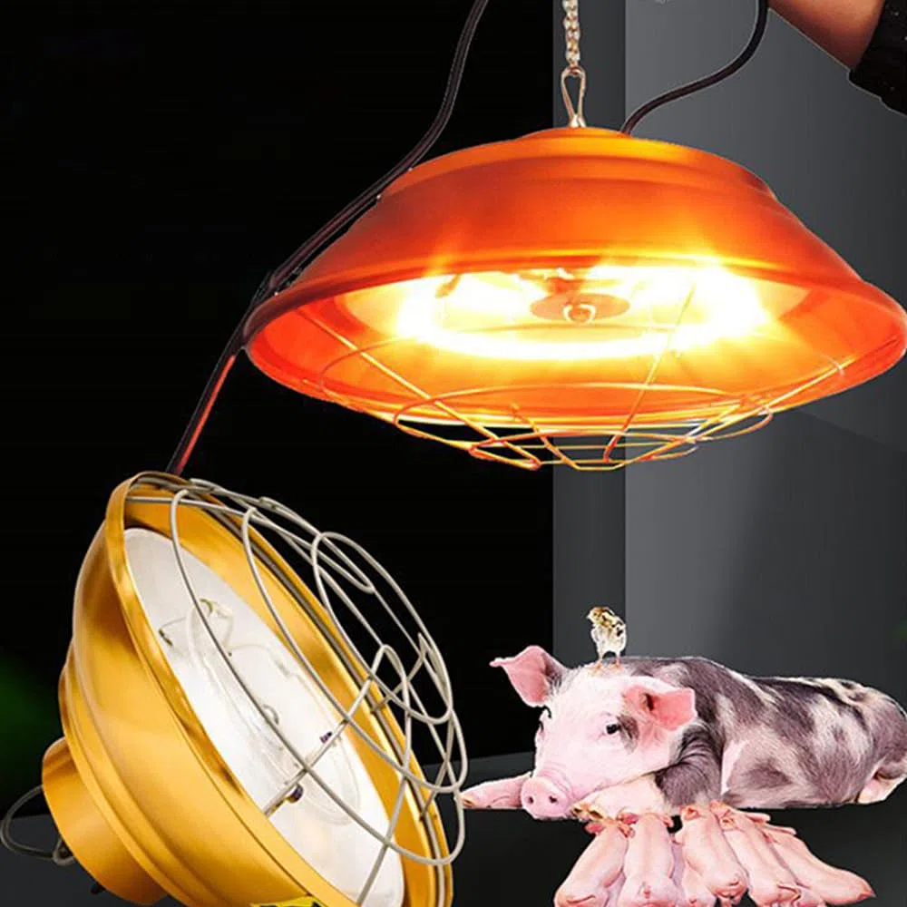 Lámpara criadora, lámpara de Calor para Reptiles, Calentador halógeno para Granja de cría, lámpara de calefacción para Animales, para Mascotas trepadoras, lechones, Gatitos y Cachorros