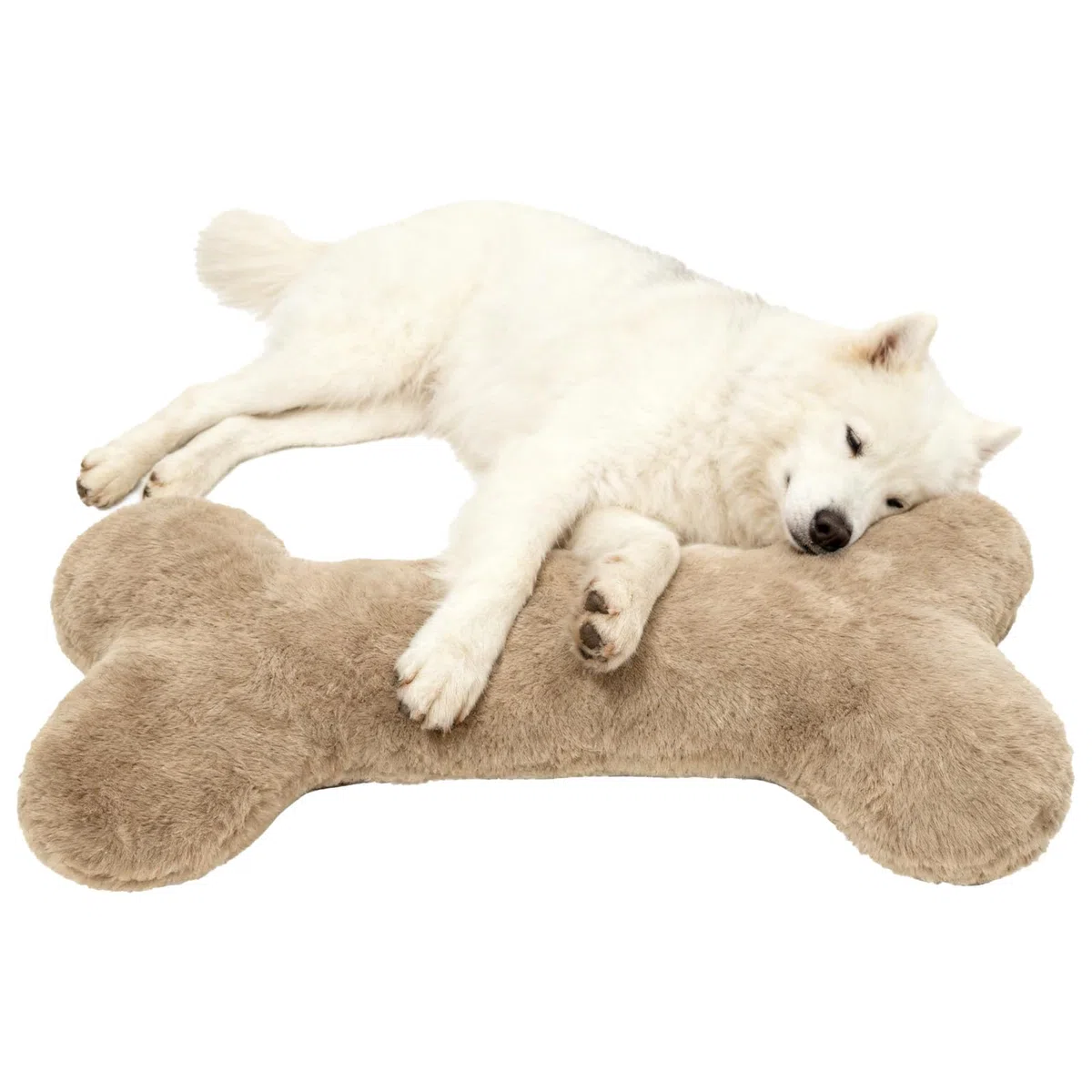 Juguete Para Perros Hueso De Peluche Almohada Relajante Para Cachorros De