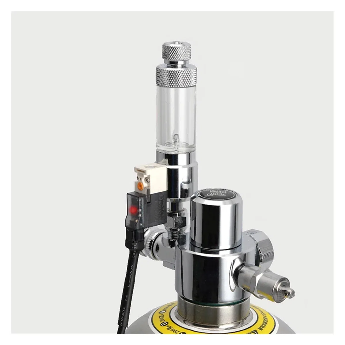 Regulador Contador de Burbujas de CO2 for Acuario, Sistema de Control de reacción de CO2 con válvula solenoide, Dispositivo de medición de dióxido de Carbono(Quick Plug Version)