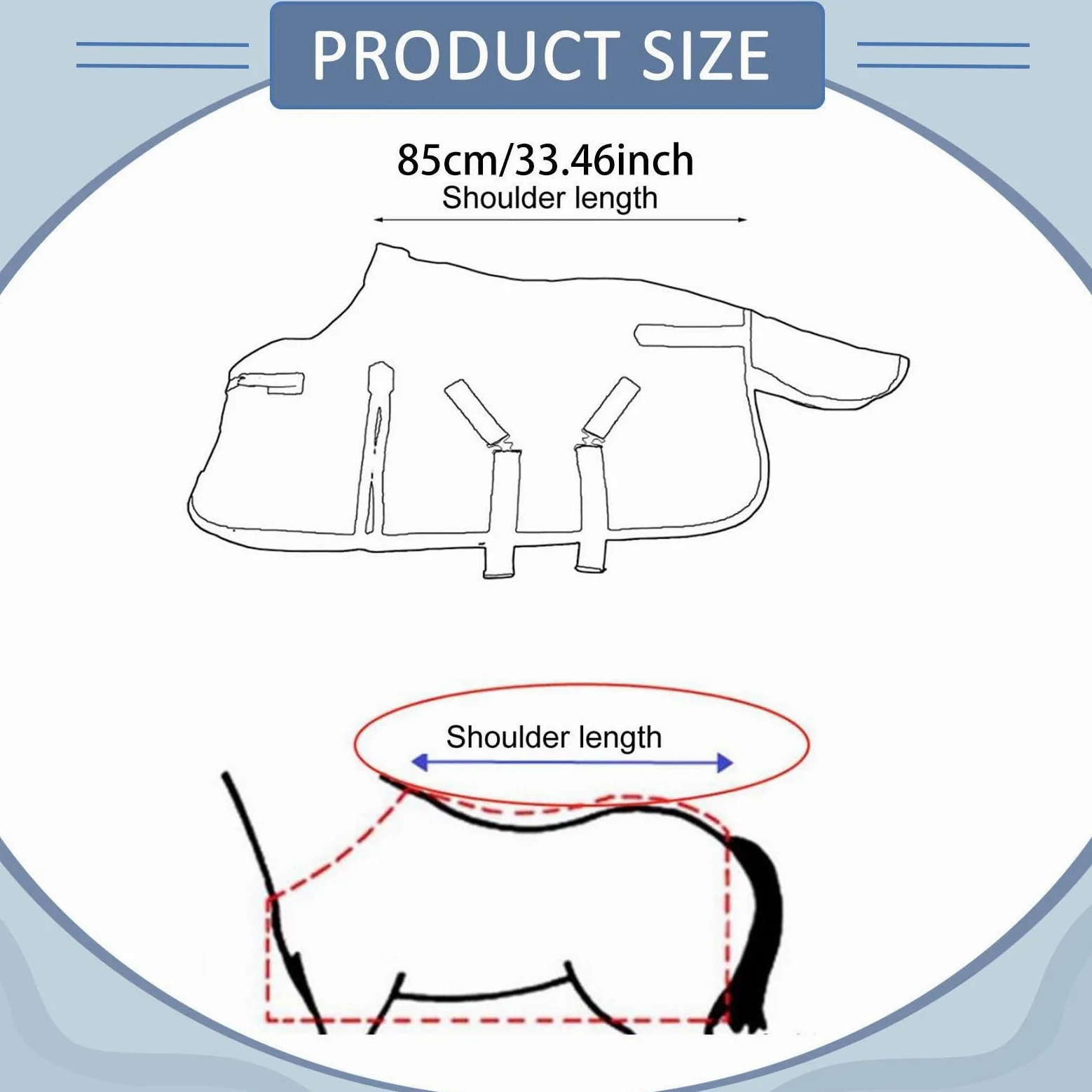 MERIGLARE Manta de Invierno para Caballos, Resistente Al Agua, Mantiene El, Transpirable, Oxford 600D, con Cubrecuello, Ropa Ecuestre.
